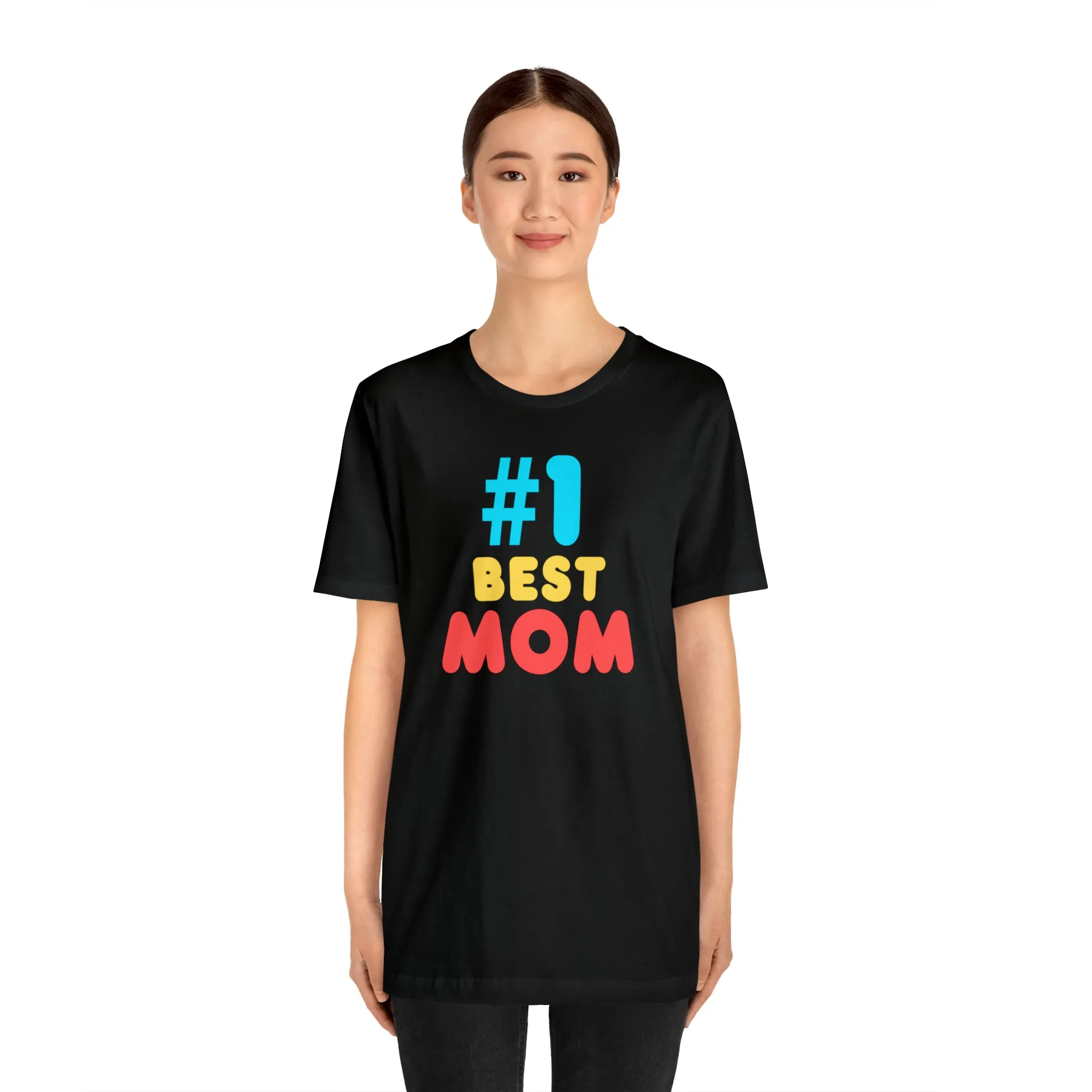 Number One Best Mom T-Shirt | Mother Bestie Tee |  Bella Canvas 3001 Unisex | Mama Short Sleeve Tshirt