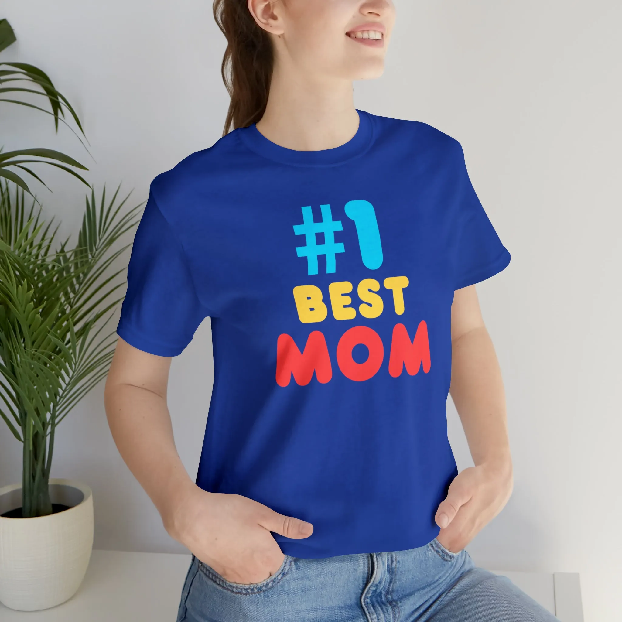 Number One Best Mom T-Shirt | Mother Bestie Tee |  Bella Canvas 3001 Unisex | Mama Short Sleeve Tshirt