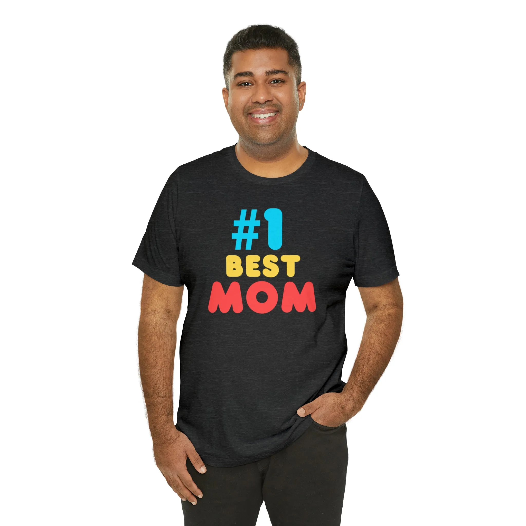 Number One Best Mom T-Shirt | Mother Bestie Tee |  Bella Canvas 3001 Unisex | Mama Short Sleeve Tshirt