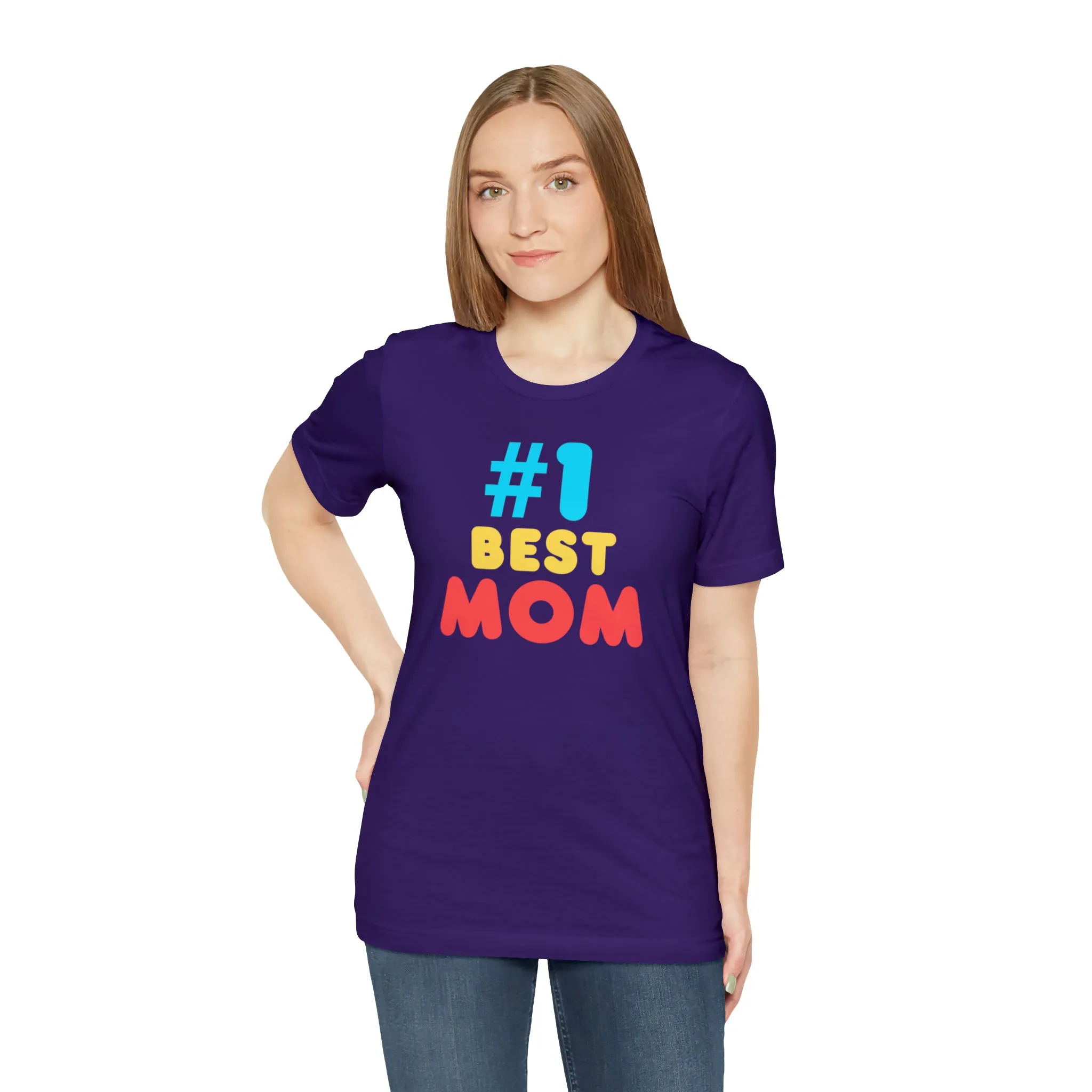 Number One Best Mom T-Shirt | Mother Bestie Tee |  Bella Canvas 3001 Unisex | Mama Short Sleeve Tshirt