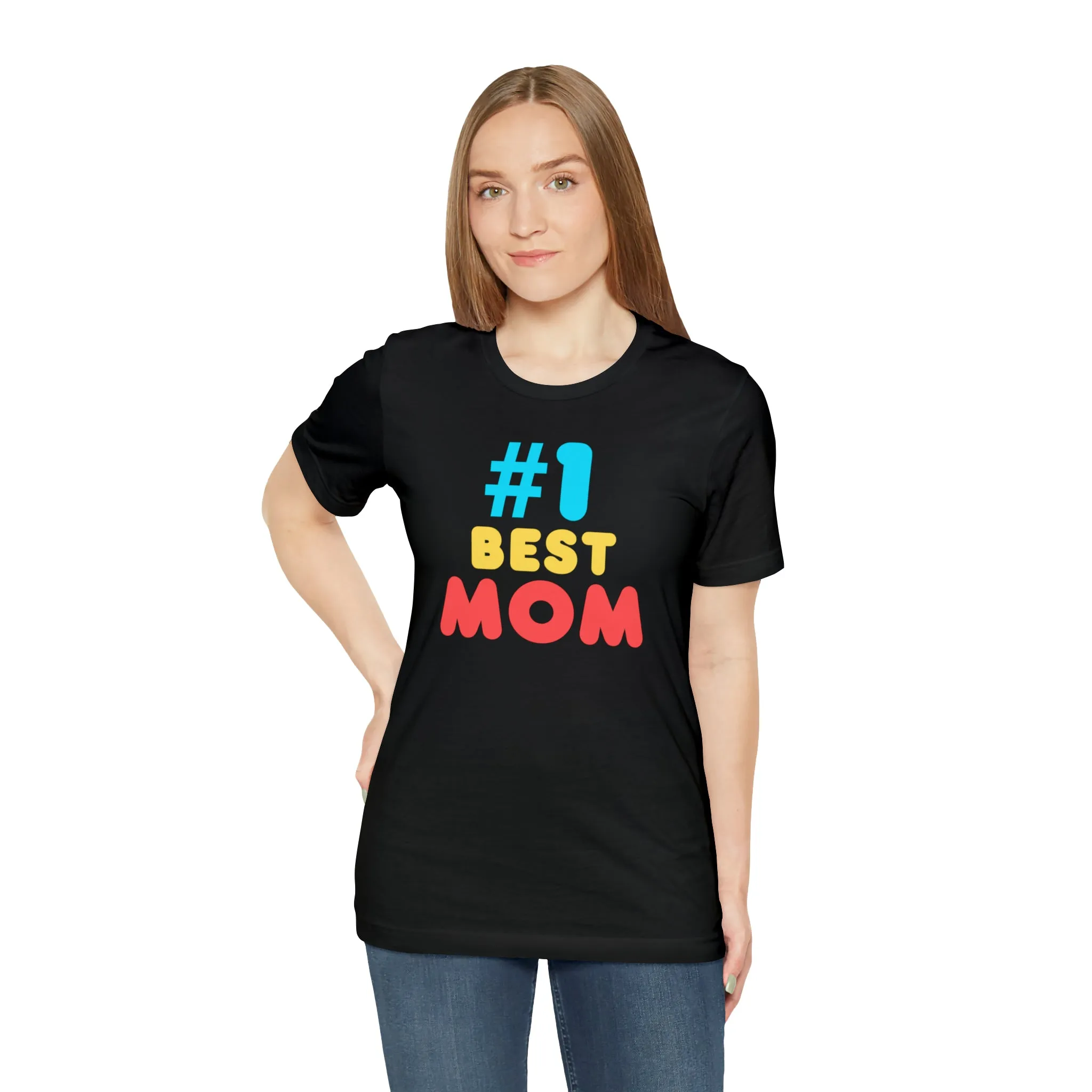 Number One Best Mom T-Shirt | Mother Bestie Tee |  Bella Canvas 3001 Unisex | Mama Short Sleeve Tshirt