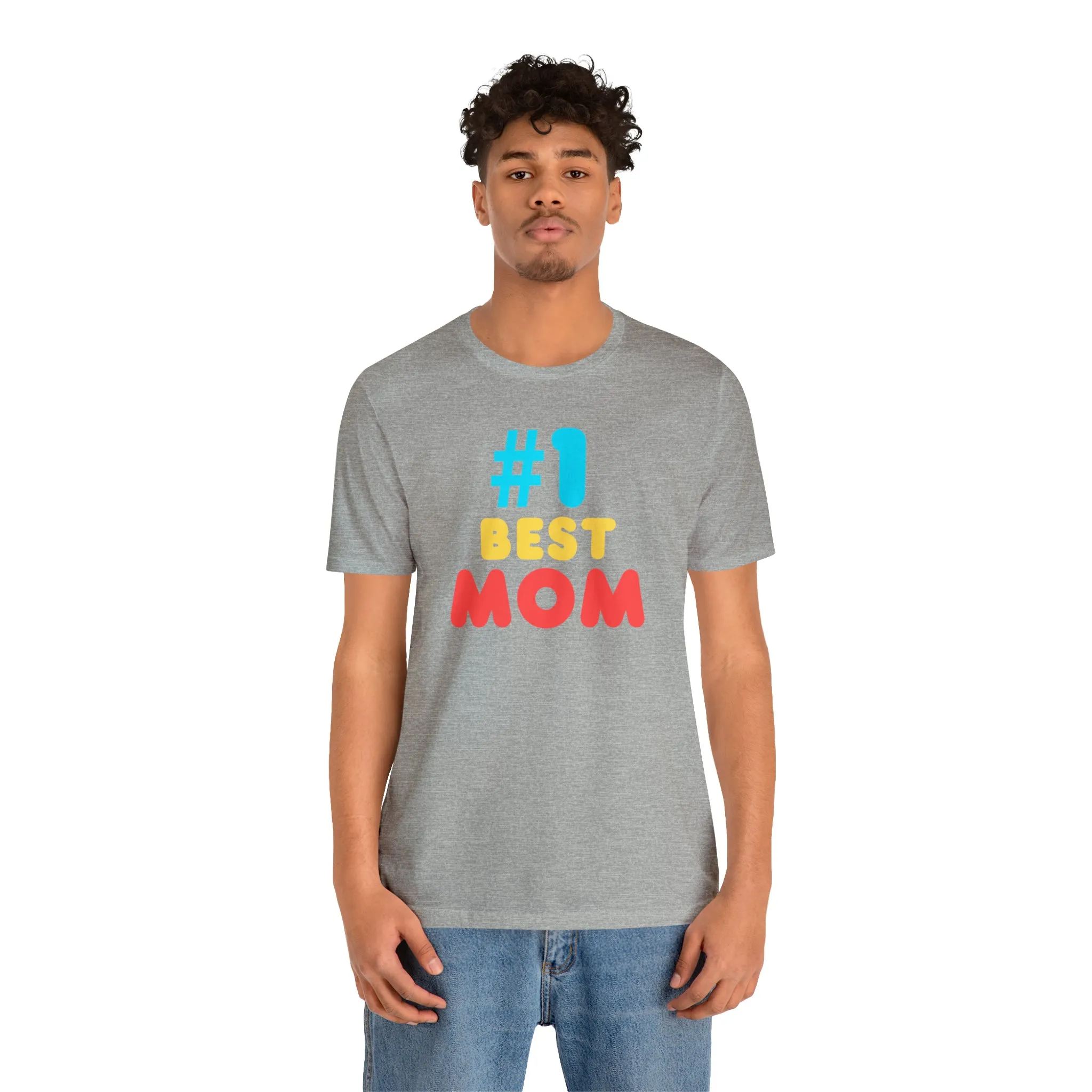 Number One Best Mom T-Shirt | Mother Bestie Tee |  Bella Canvas 3001 Unisex | Mama Short Sleeve Tshirt