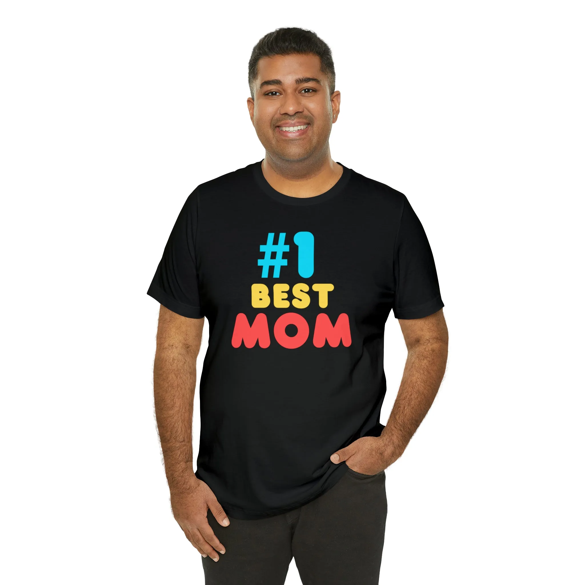 Number One Best Mom T-Shirt | Mother Bestie Tee |  Bella Canvas 3001 Unisex | Mama Short Sleeve Tshirt