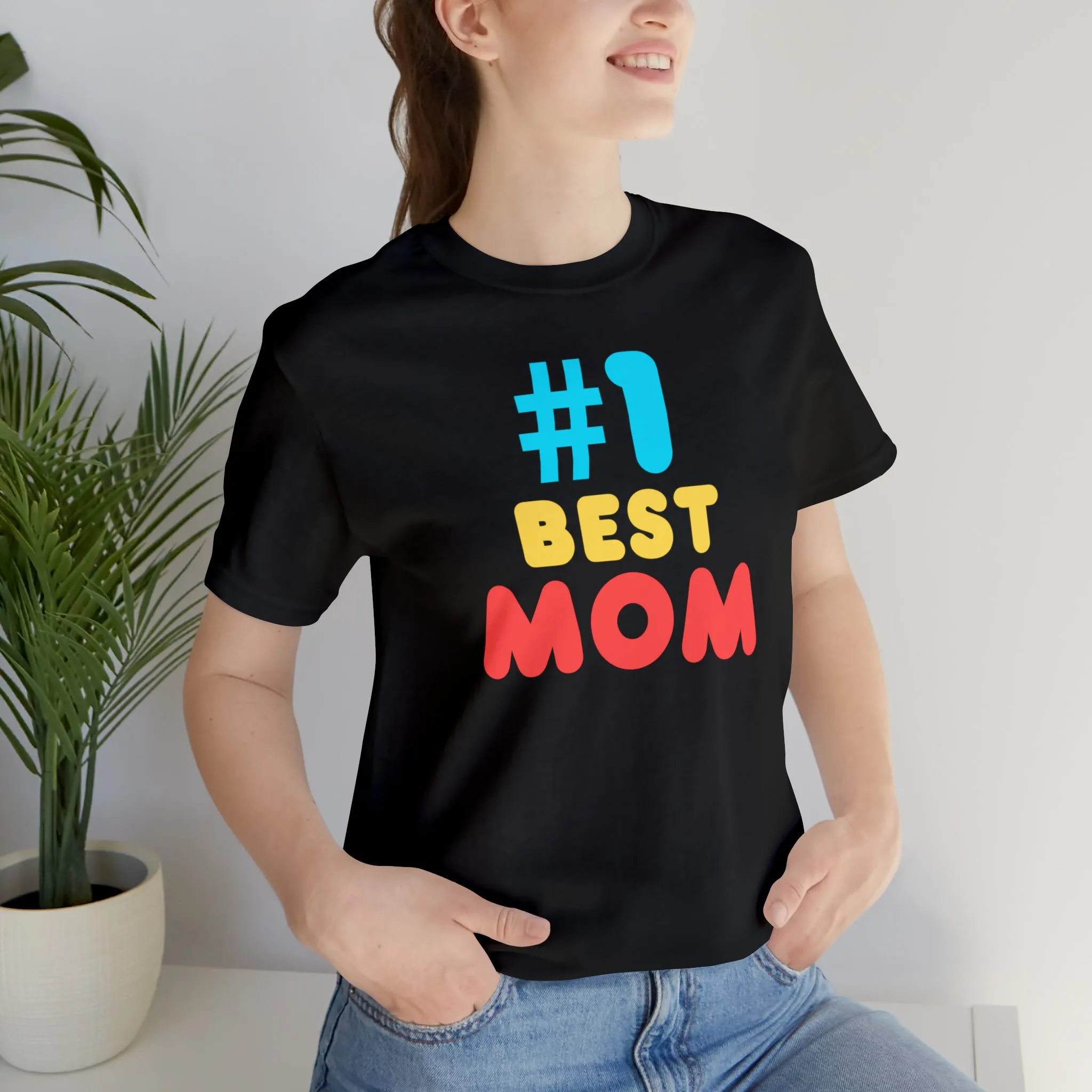 Number One Best Mom T-Shirt | Mother Bestie Tee |  Bella Canvas 3001 Unisex | Mama Short Sleeve Tshirt