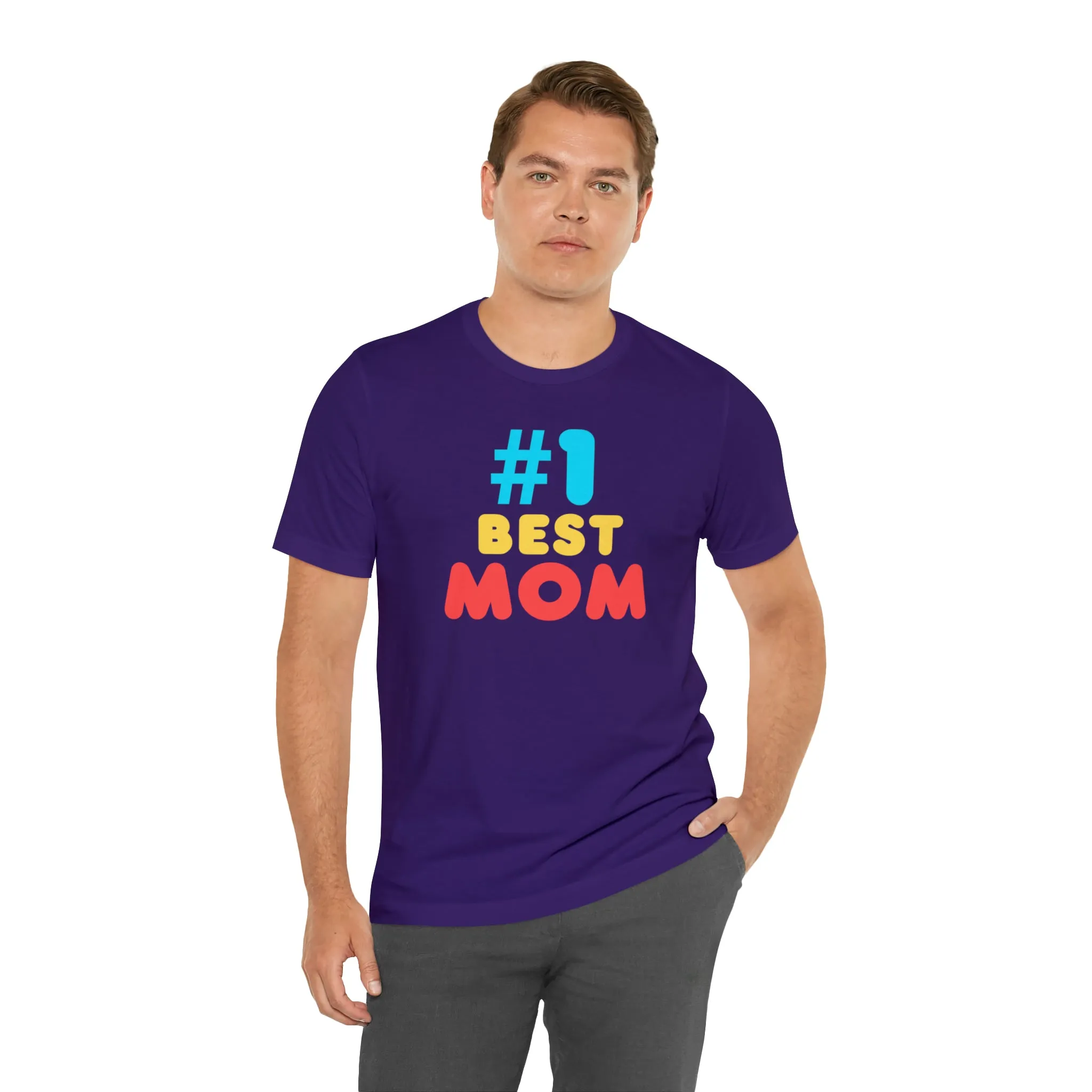 Number One Best Mom T-Shirt | Mother Bestie Tee |  Bella Canvas 3001 Unisex | Mama Short Sleeve Tshirt