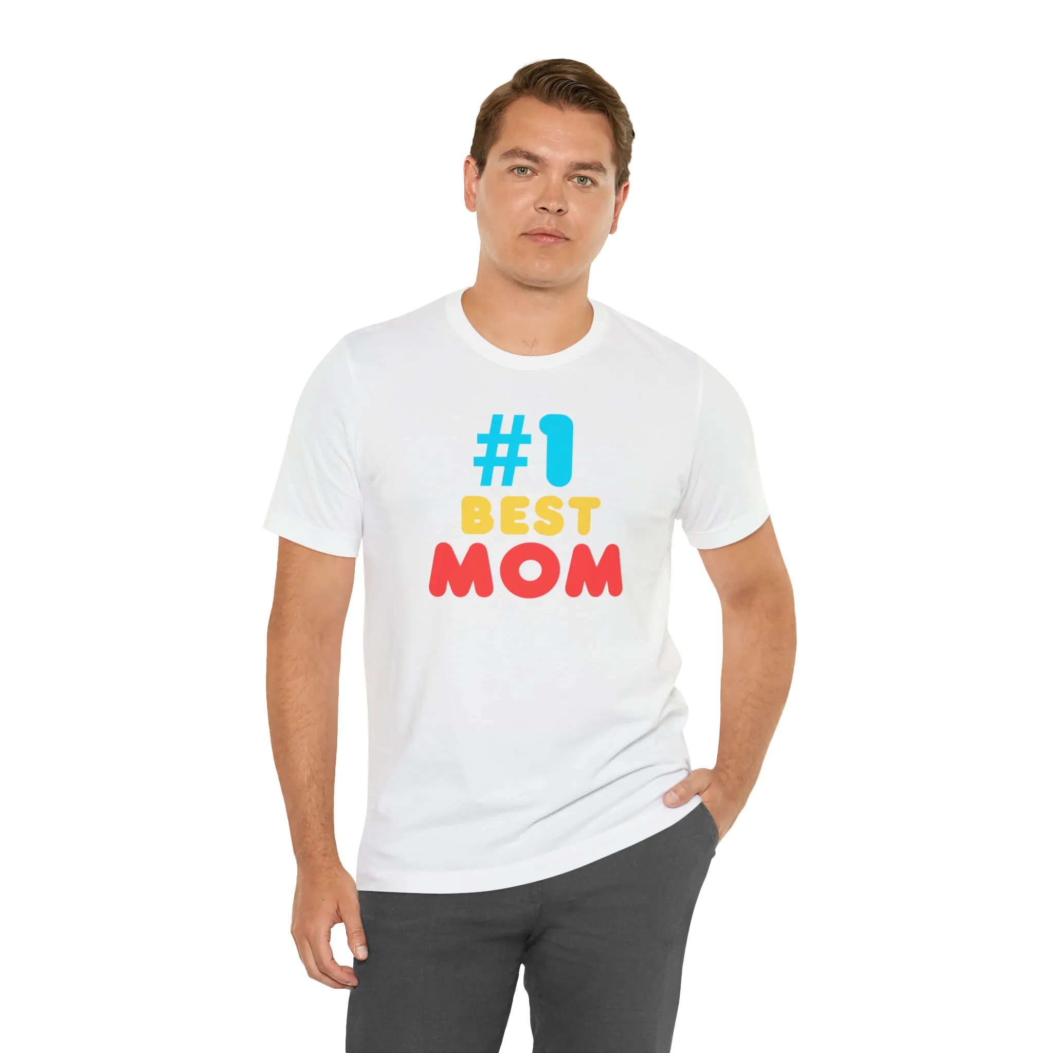 Number One Best Mom T-Shirt | Mother Bestie Tee |  Bella Canvas 3001 Unisex | Mama Short Sleeve Tshirt