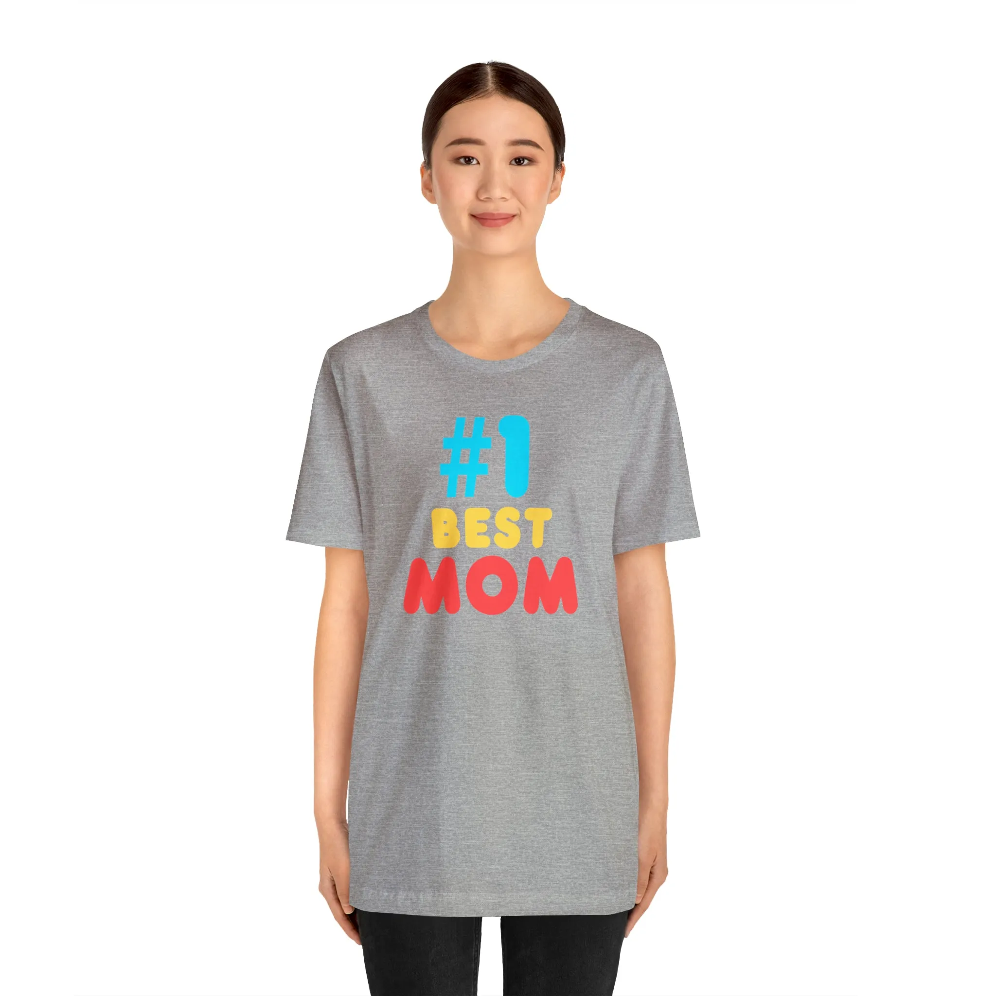 Number One Best Mom T-Shirt | Mother Bestie Tee |  Bella Canvas 3001 Unisex | Mama Short Sleeve Tshirt