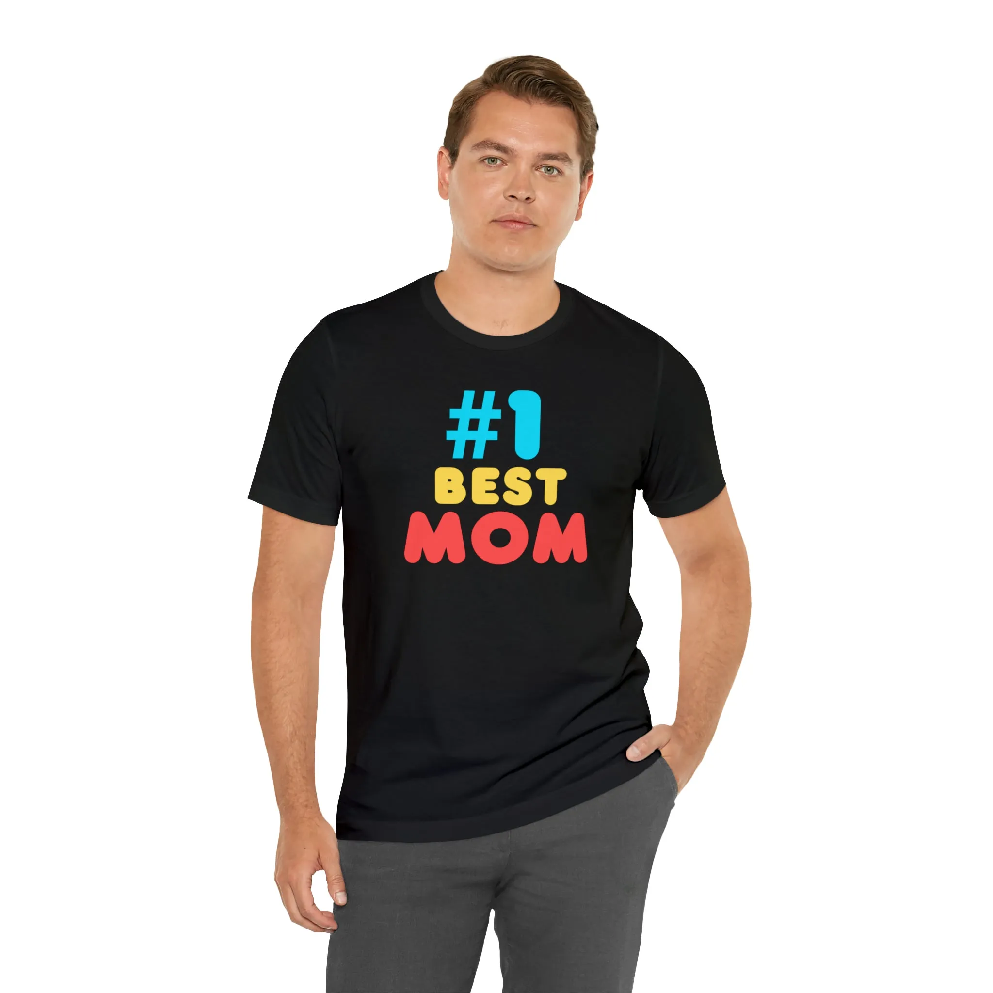 Number One Best Mom T-Shirt | Mother Bestie Tee |  Bella Canvas 3001 Unisex | Mama Short Sleeve Tshirt