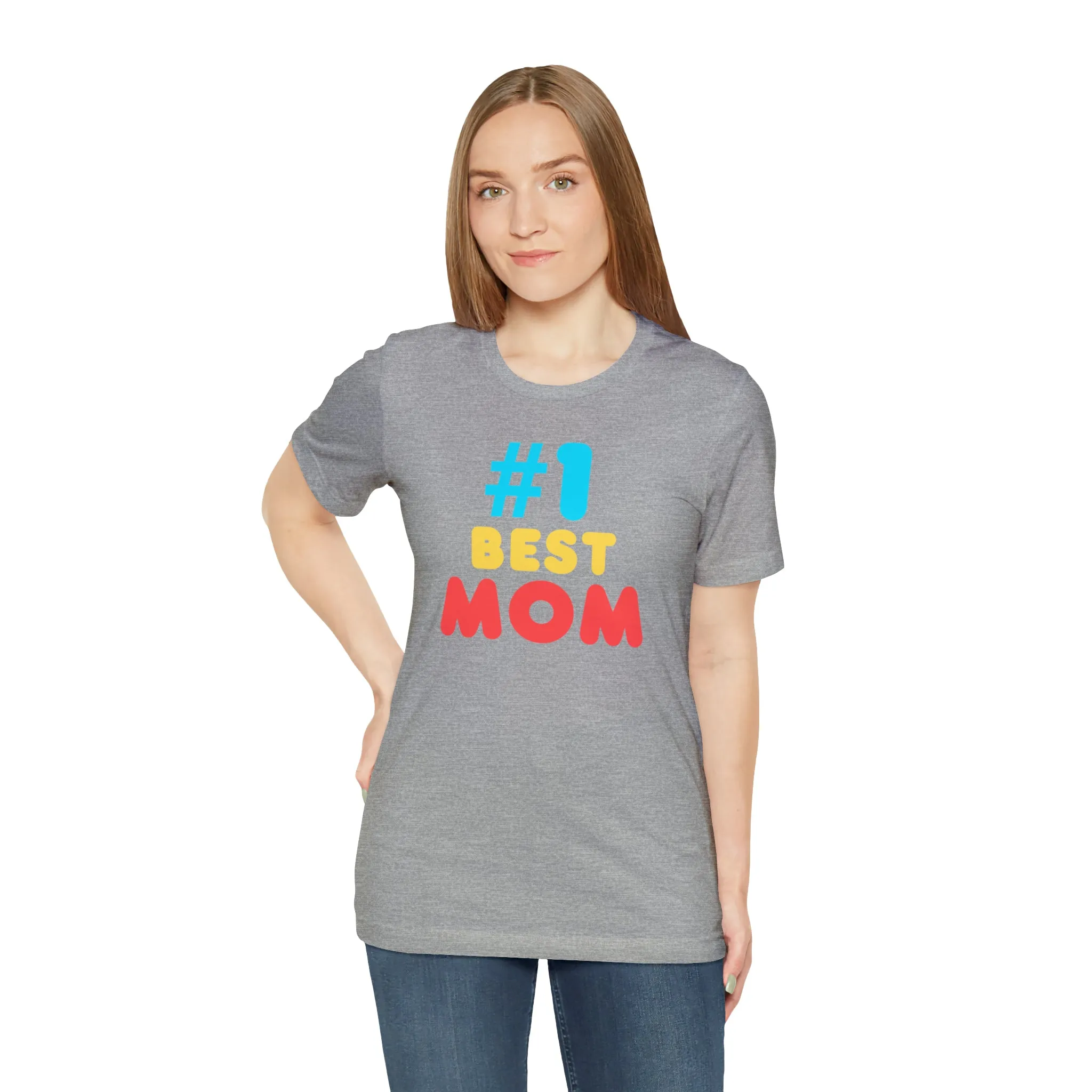 Number One Best Mom T-Shirt | Mother Bestie Tee |  Bella Canvas 3001 Unisex | Mama Short Sleeve Tshirt