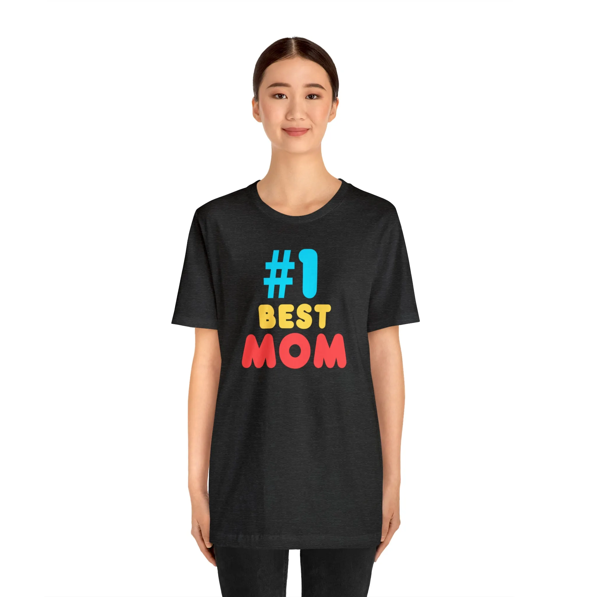 Number One Best Mom T-Shirt | Mother Bestie Tee |  Bella Canvas 3001 Unisex | Mama Short Sleeve Tshirt