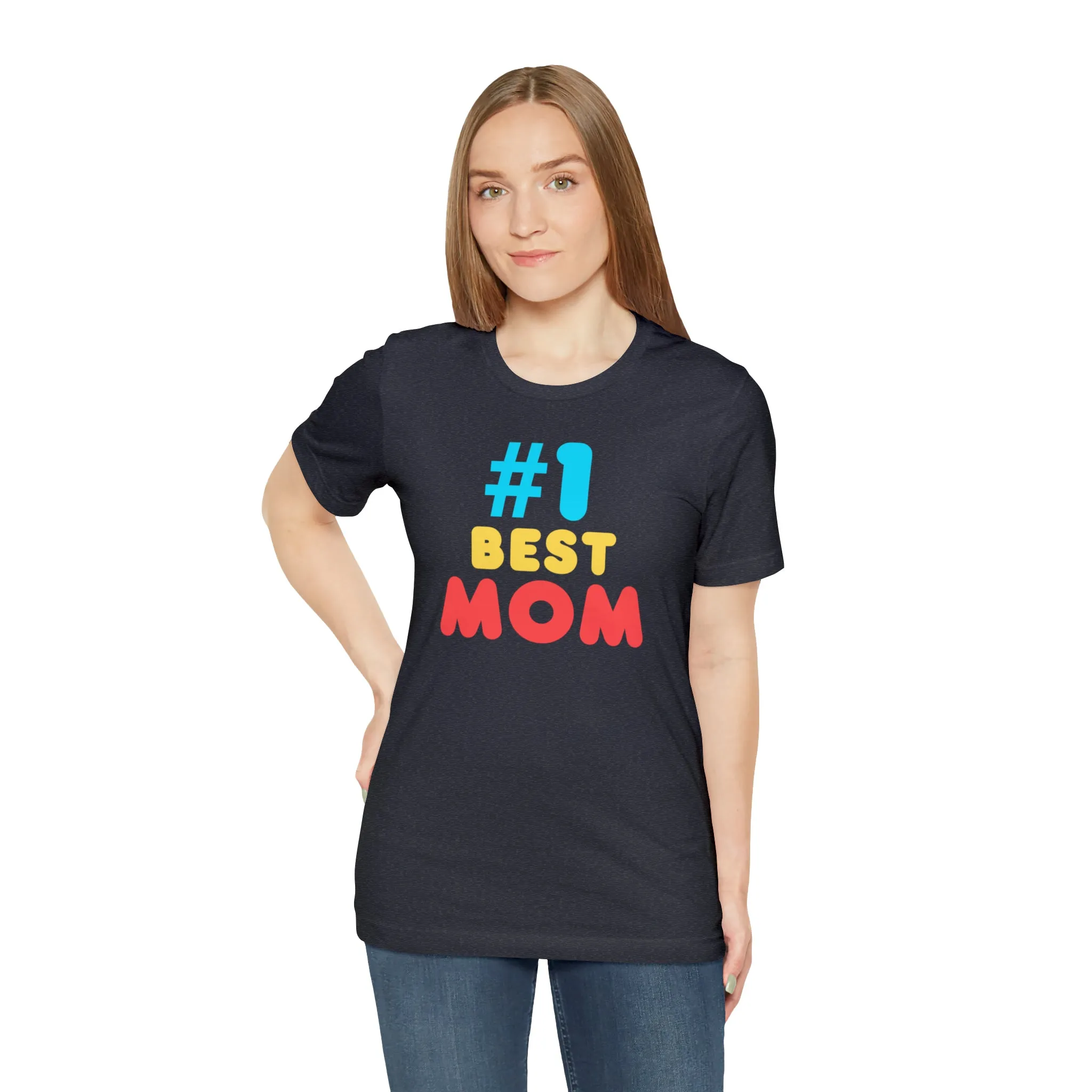 Number One Best Mom T-Shirt | Mother Bestie Tee |  Bella Canvas 3001 Unisex | Mama Short Sleeve Tshirt