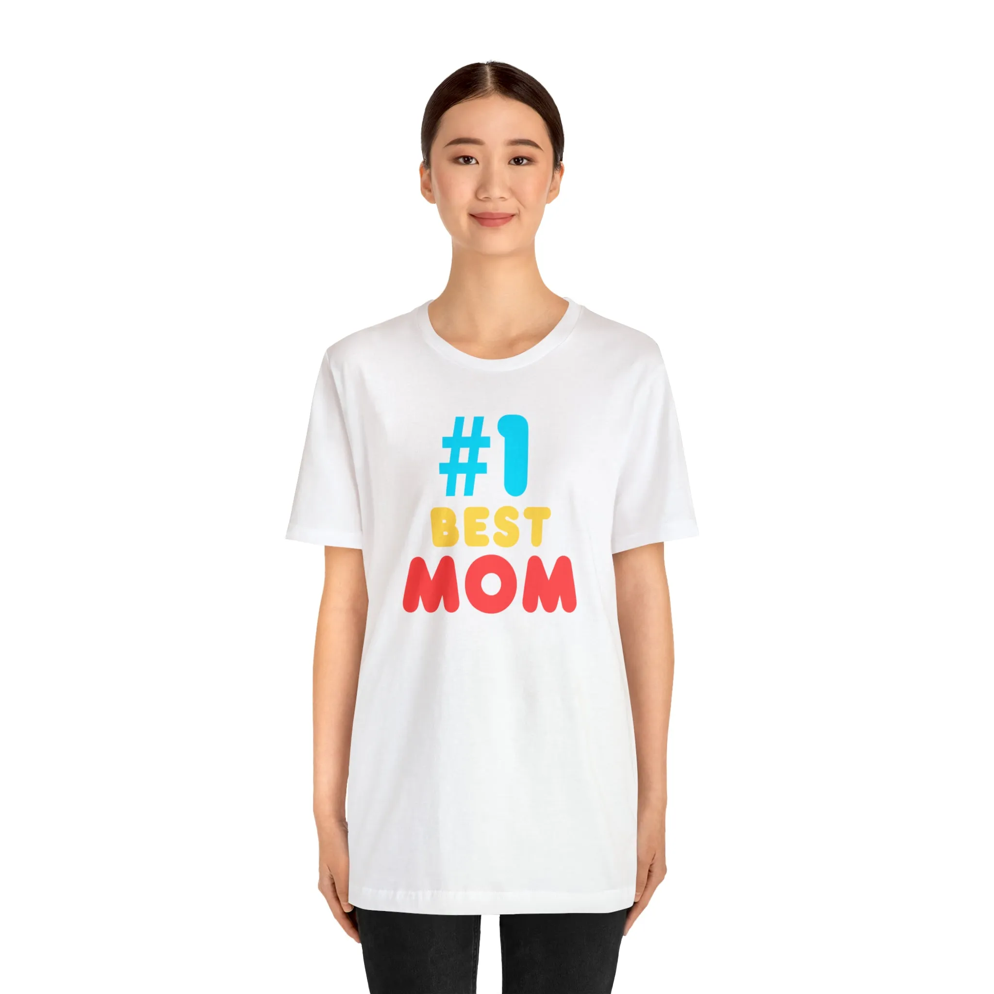 Number One Best Mom T-Shirt | Mother Bestie Tee |  Bella Canvas 3001 Unisex | Mama Short Sleeve Tshirt