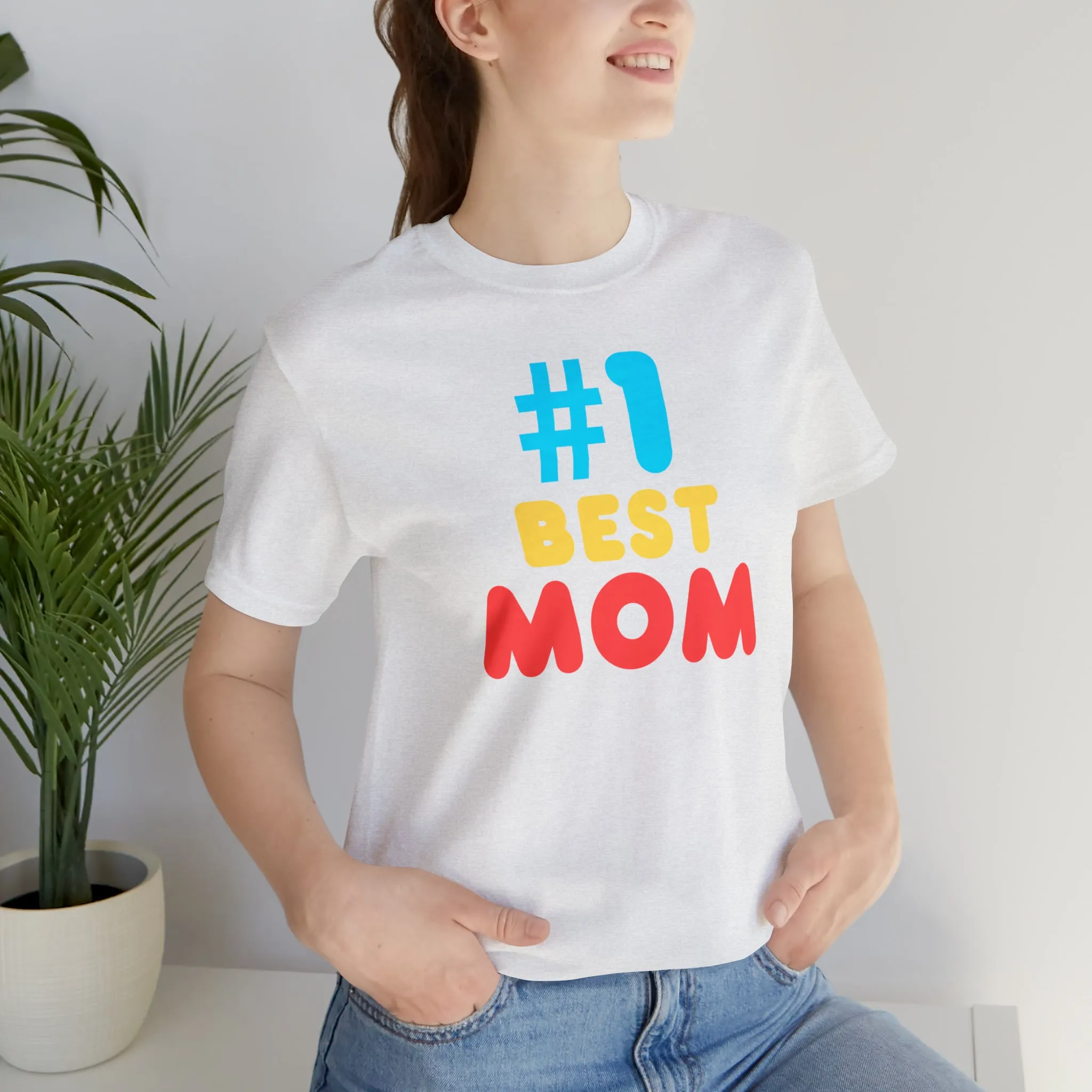 Number One Best Mom T-Shirt | Mother Bestie Tee |  Bella Canvas 3001 Unisex | Mama Short Sleeve Tshirt