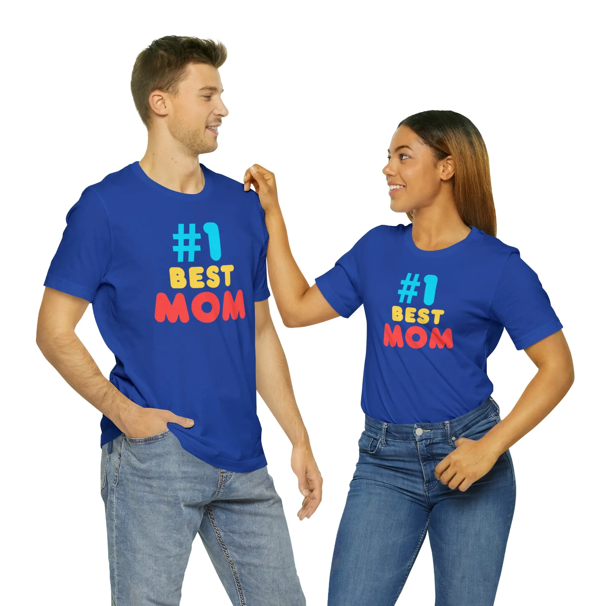 Number One Best Mom T-Shirt | Mother Bestie Tee |  Bella Canvas 3001 Unisex | Mama Short Sleeve Tshirt