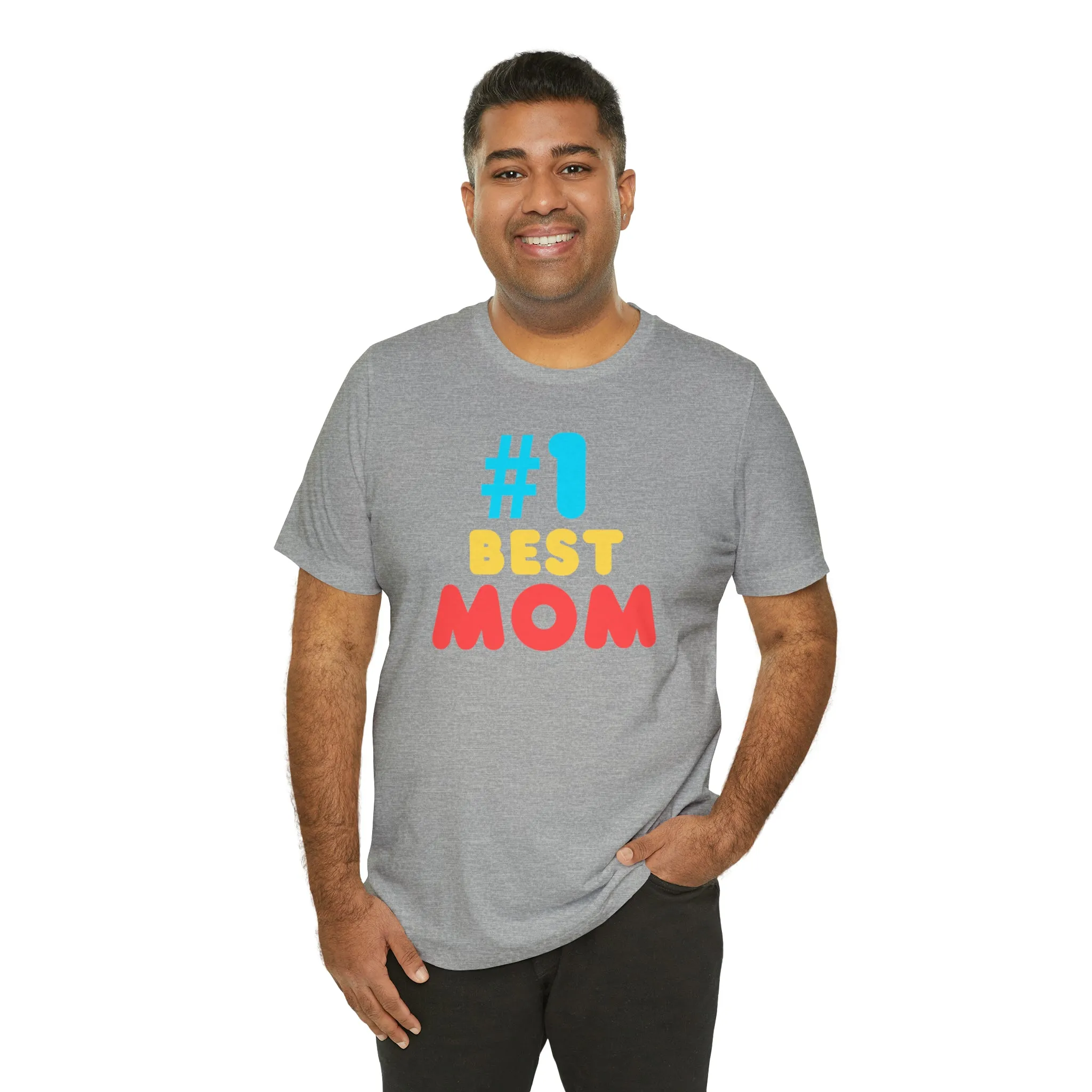 Number One Best Mom T-Shirt | Mother Bestie Tee |  Bella Canvas 3001 Unisex | Mama Short Sleeve Tshirt