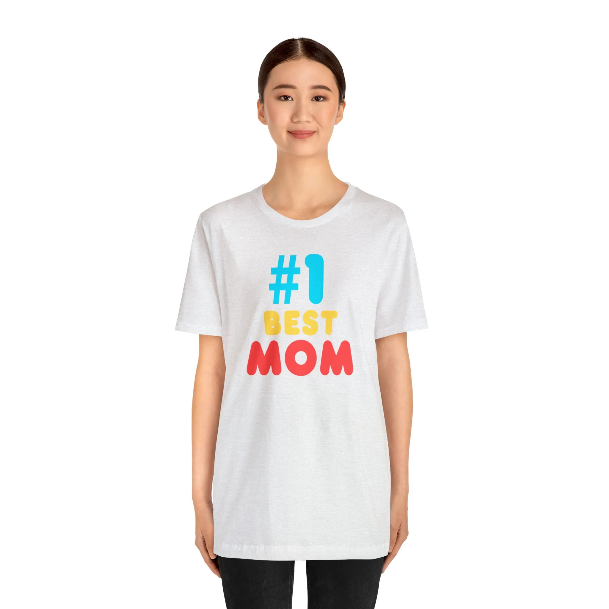 Number One Best Mom T-Shirt | Mother Bestie Tee |  Bella Canvas 3001 Unisex | Mama Short Sleeve Tshirt