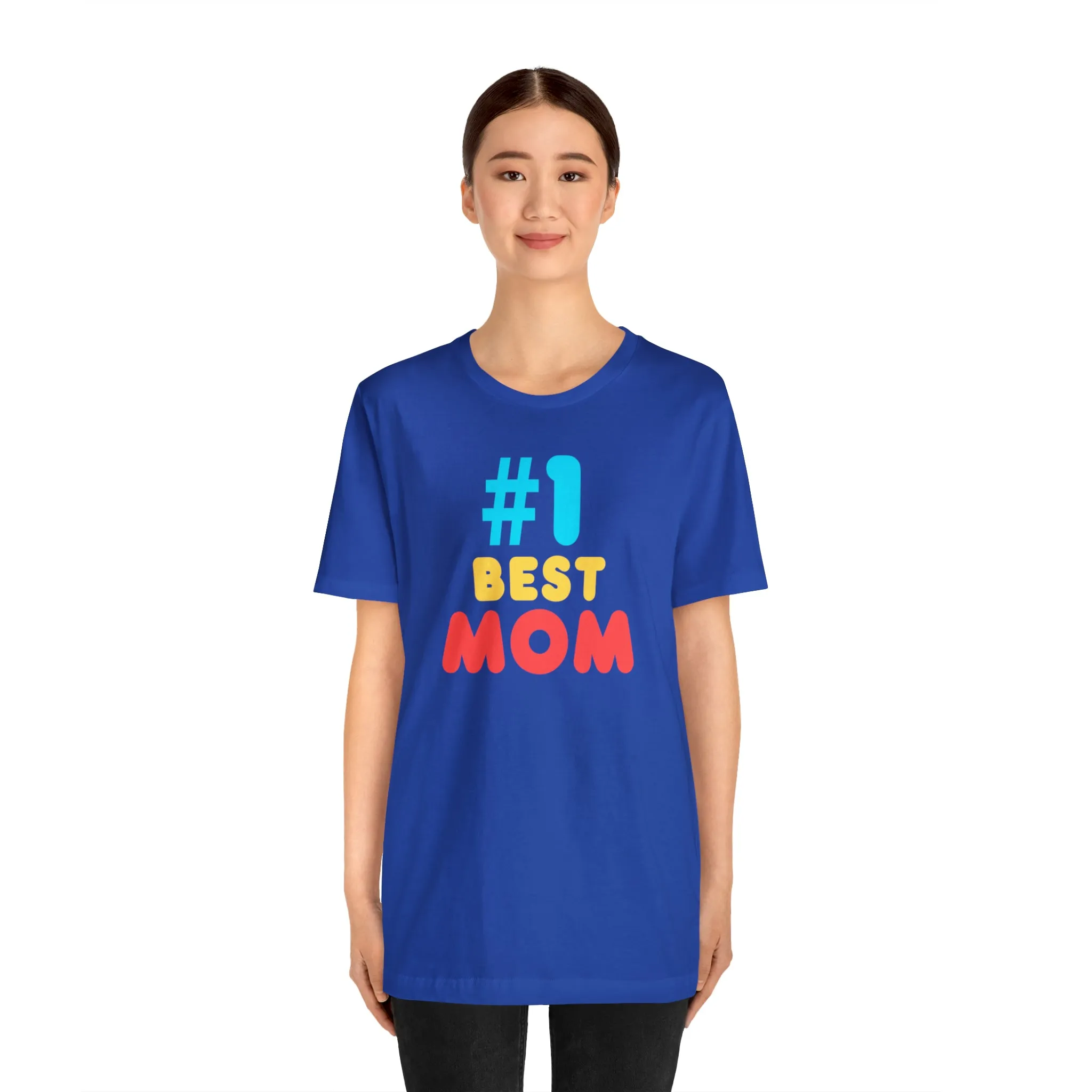 Number One Best Mom T-Shirt | Mother Bestie Tee |  Bella Canvas 3001 Unisex | Mama Short Sleeve Tshirt