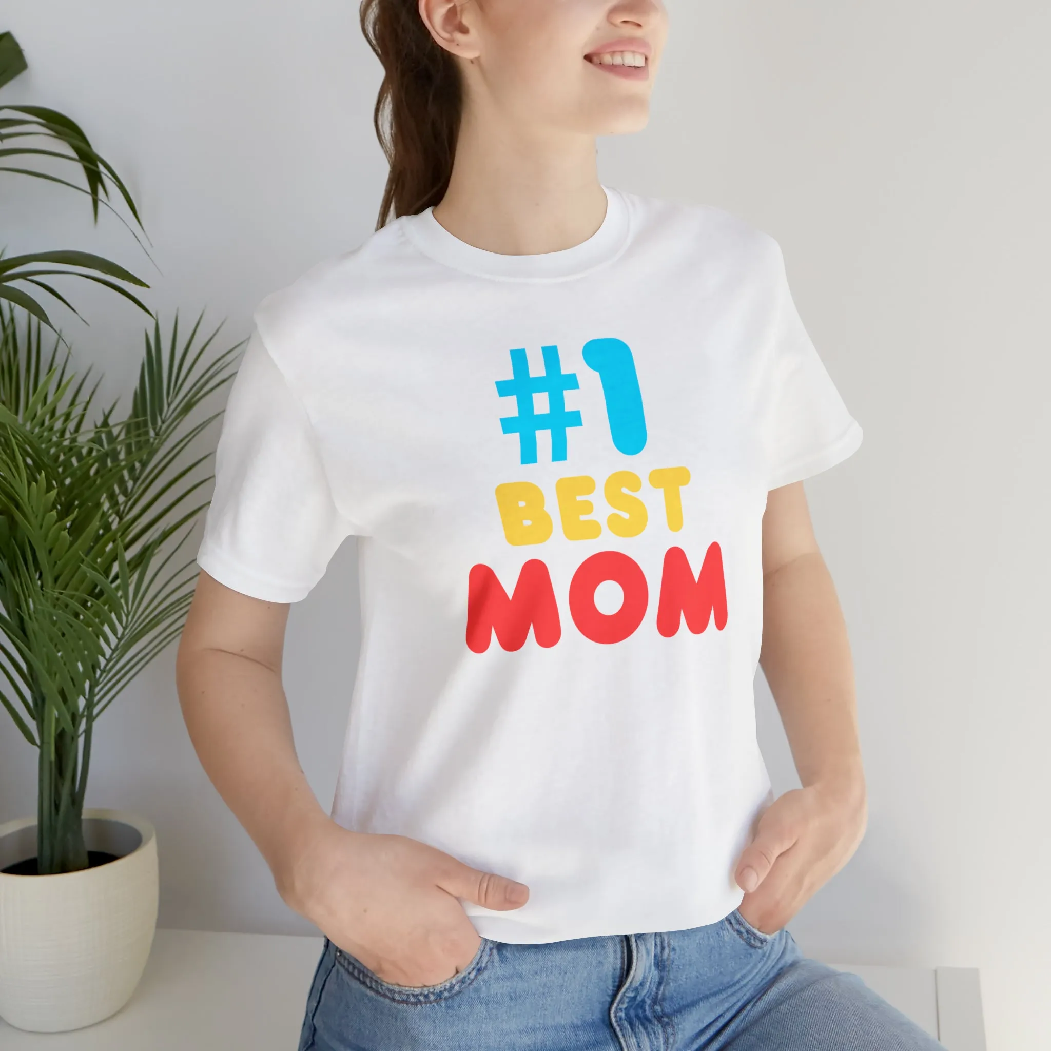 Number One Best Mom T-Shirt | Mother Bestie Tee |  Bella Canvas 3001 Unisex | Mama Short Sleeve Tshirt