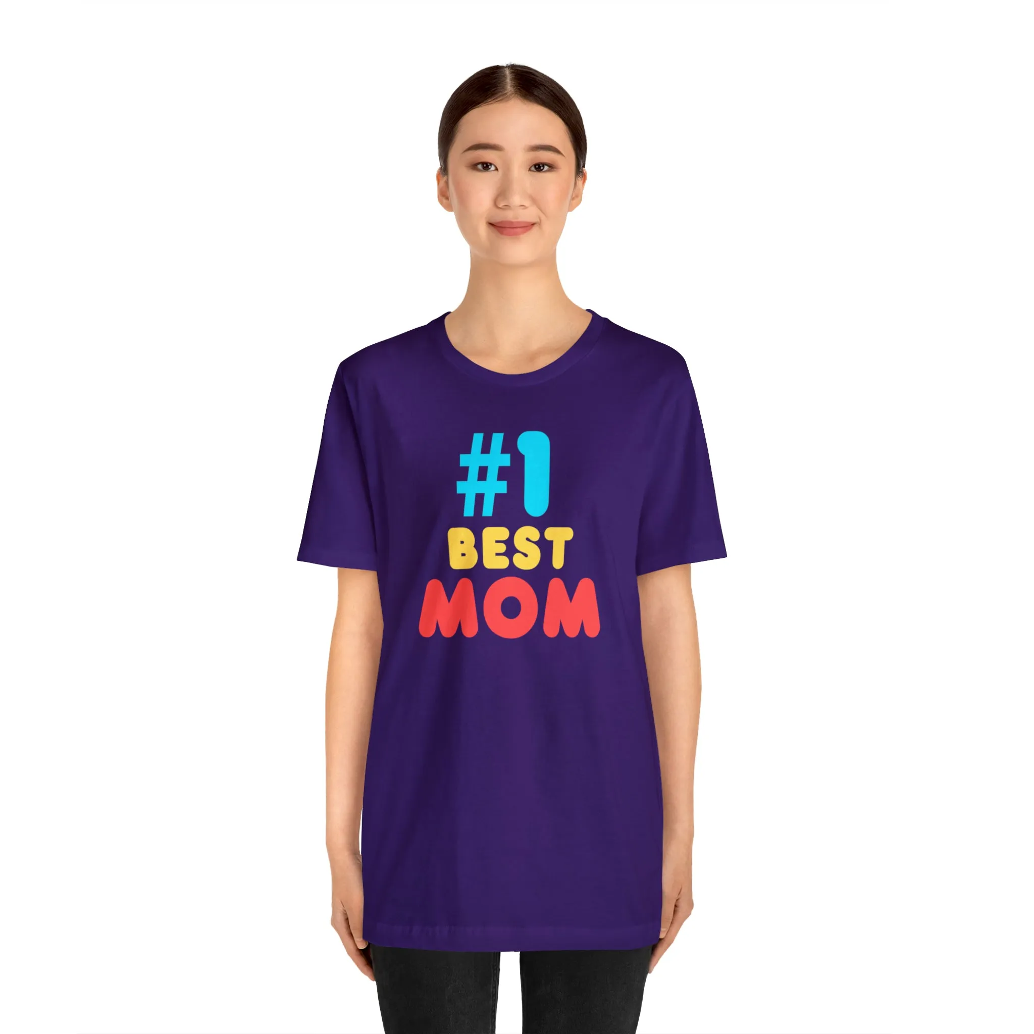 Number One Best Mom T-Shirt | Mother Bestie Tee |  Bella Canvas 3001 Unisex | Mama Short Sleeve Tshirt