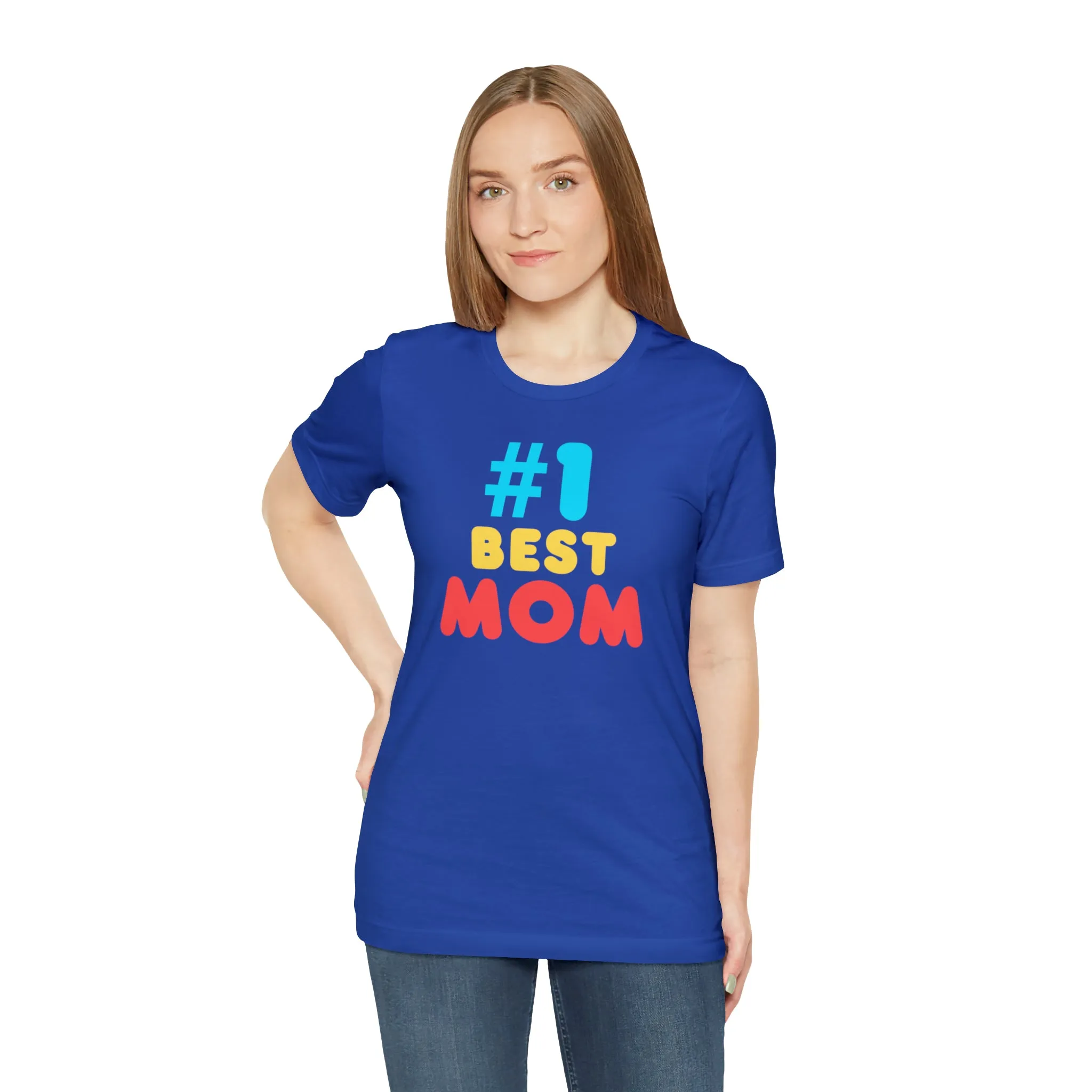 Number One Best Mom T-Shirt | Mother Bestie Tee |  Bella Canvas 3001 Unisex | Mama Short Sleeve Tshirt