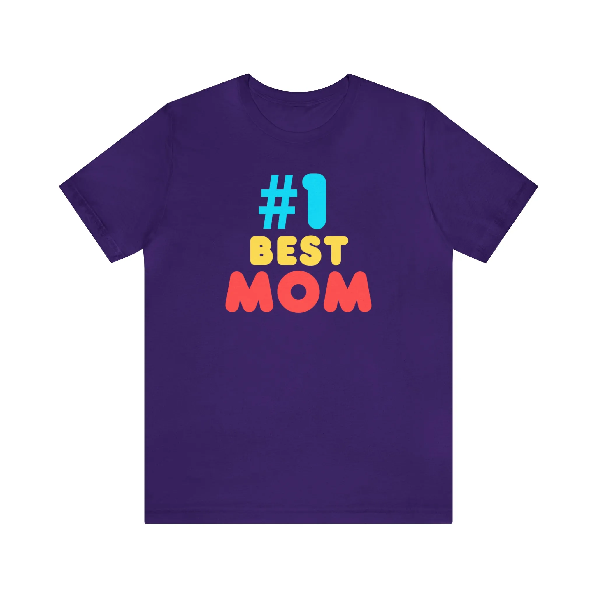 Number One Best Mom T-Shirt | Mother Bestie Tee |  Bella Canvas 3001 Unisex | Mama Short Sleeve Tshirt