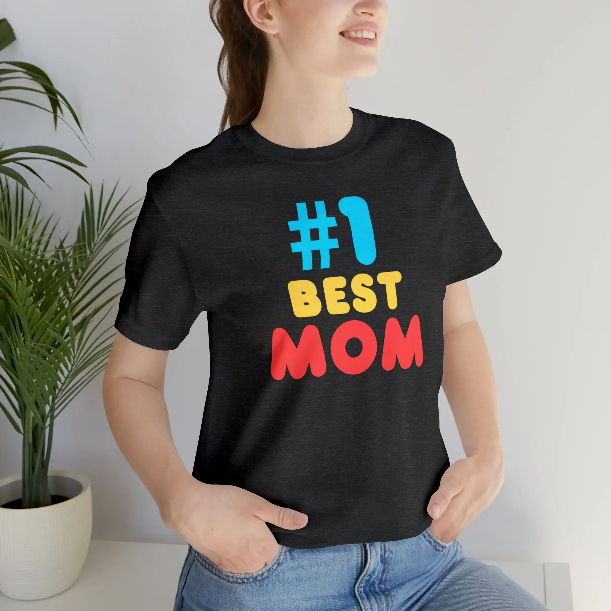 Number One Best Mom T-Shirt | Mother Bestie Tee |  Bella Canvas 3001 Unisex | Mama Short Sleeve Tshirt