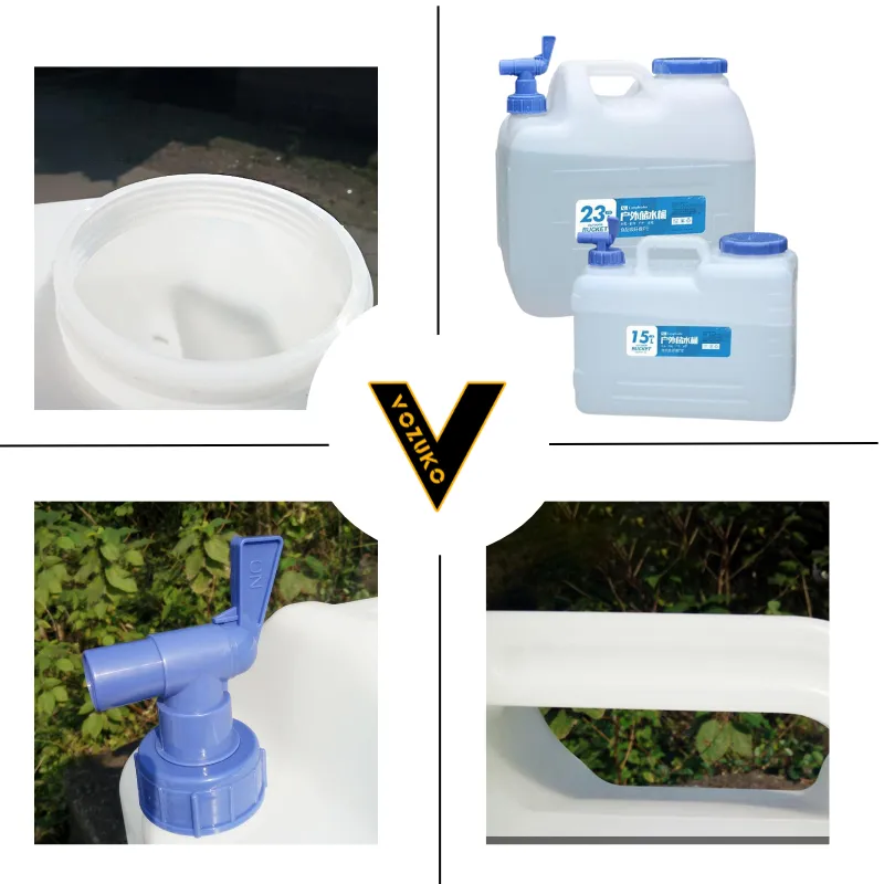 Outdoor Water Bin with Detachable Faucet Camping Bucket Water Tank Portable Water Canister No Leakage for Outdoor Travel Driving