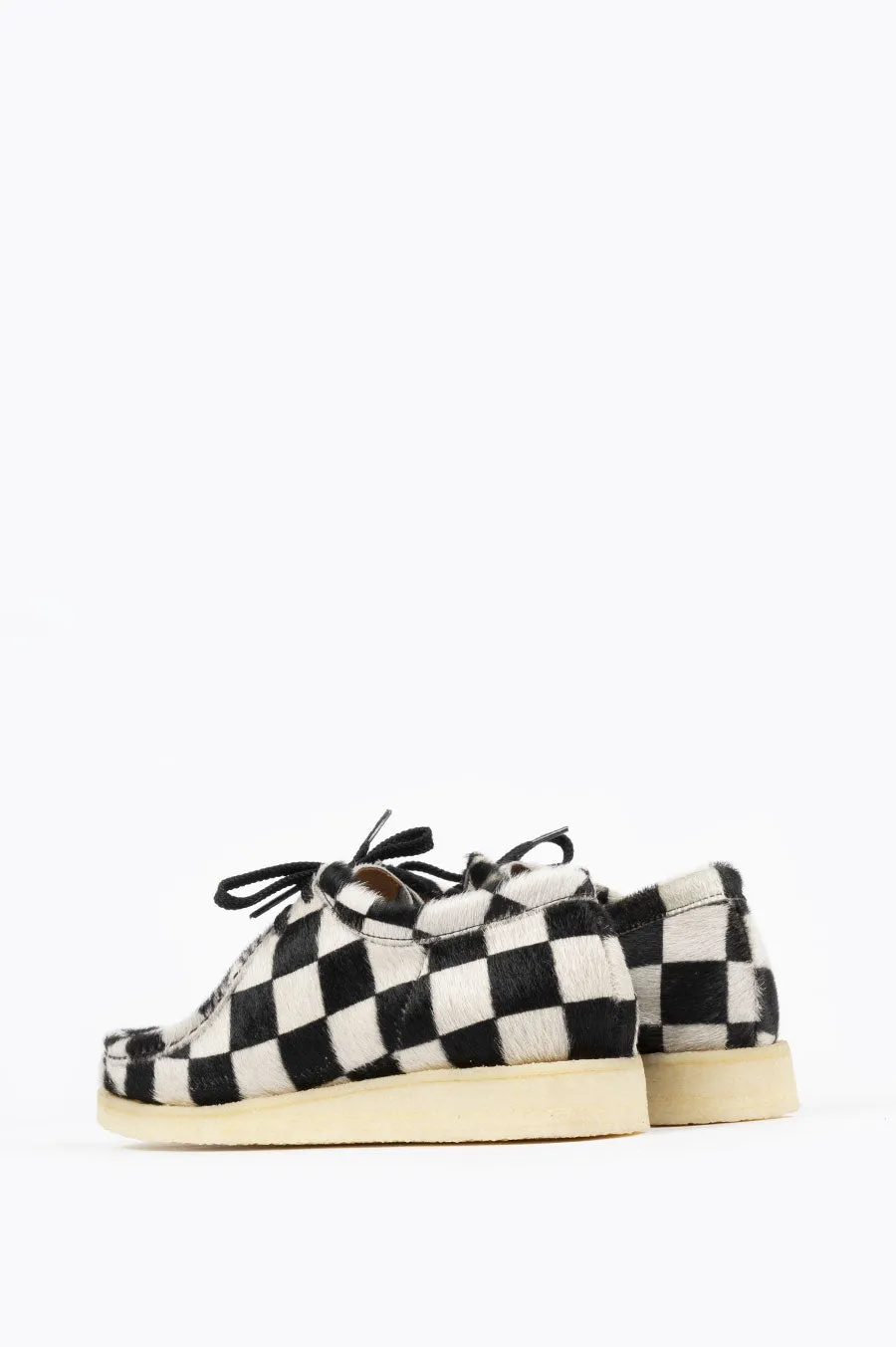 PADMORE & BARNES P204 NAT CREPE BLACK CHECKERBOARD