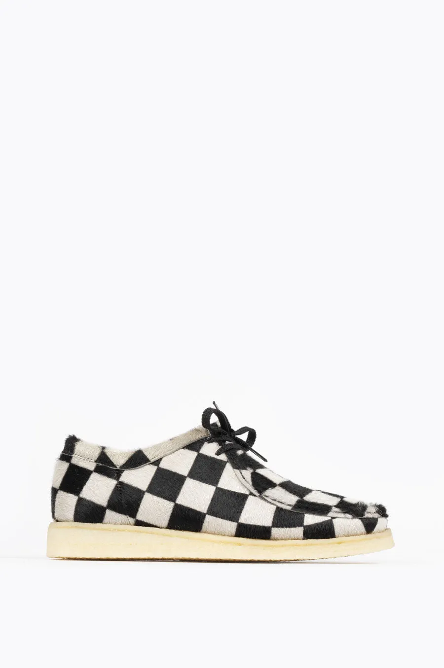 PADMORE & BARNES P204 NAT CREPE BLACK CHECKERBOARD