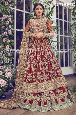 Pakistan Full Embroidered Lehenga for Bridal #BN170