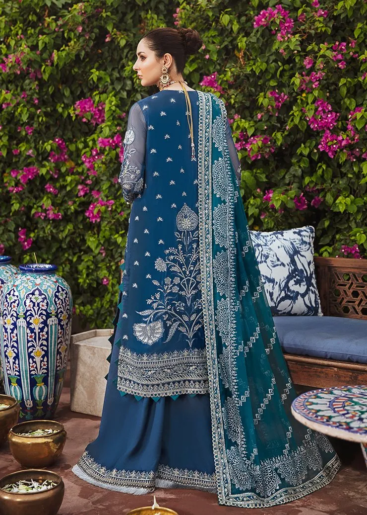 Pakistani Blue Sharara Party Wear Online 2021 #PF120