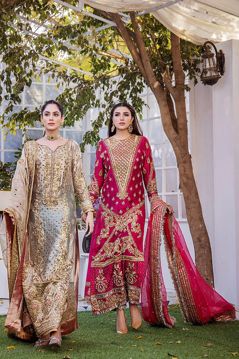 Pakistani Pink Dress in Wedding Kameez Trouser Style