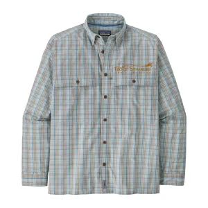 Patagonia MTS Logo L/S Island Hopper Shirt Down River: Steam Blue