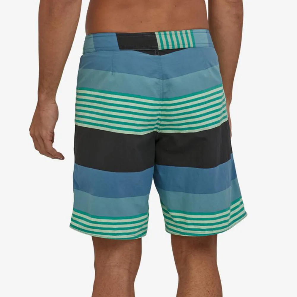 Patagonia Wavefarer 19 Boardshorts  - Fitz Stripe: Pigeon Blue