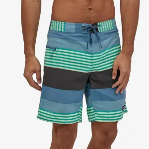Patagonia Wavefarer 19 Boardshorts  - Fitz Stripe: Pigeon Blue