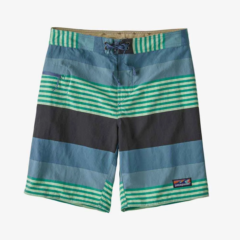 Patagonia Wavefarer 19 Boardshorts  - Fitz Stripe: Pigeon Blue
