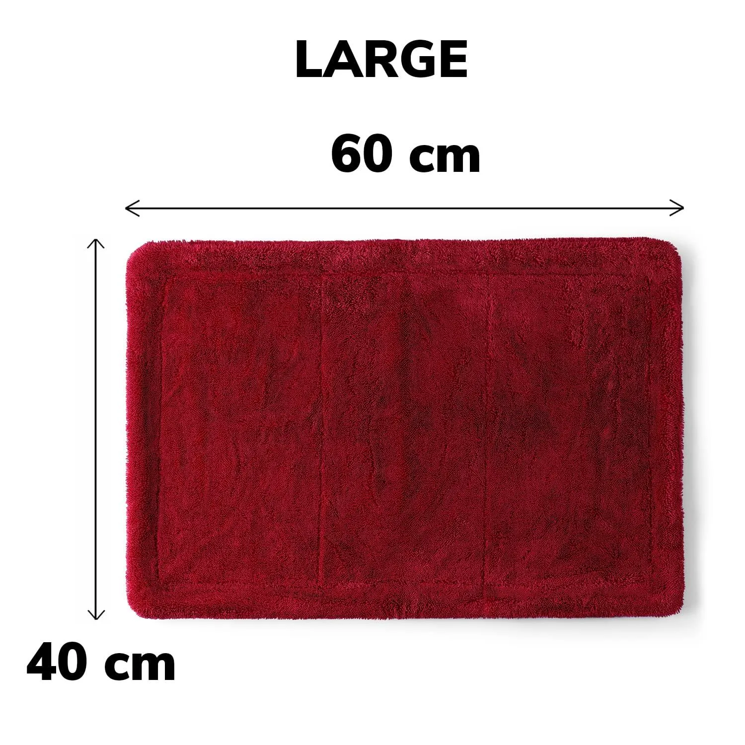 PCC Pure Magic 1500gsm Microfiber Drying Towel, 60x40cm