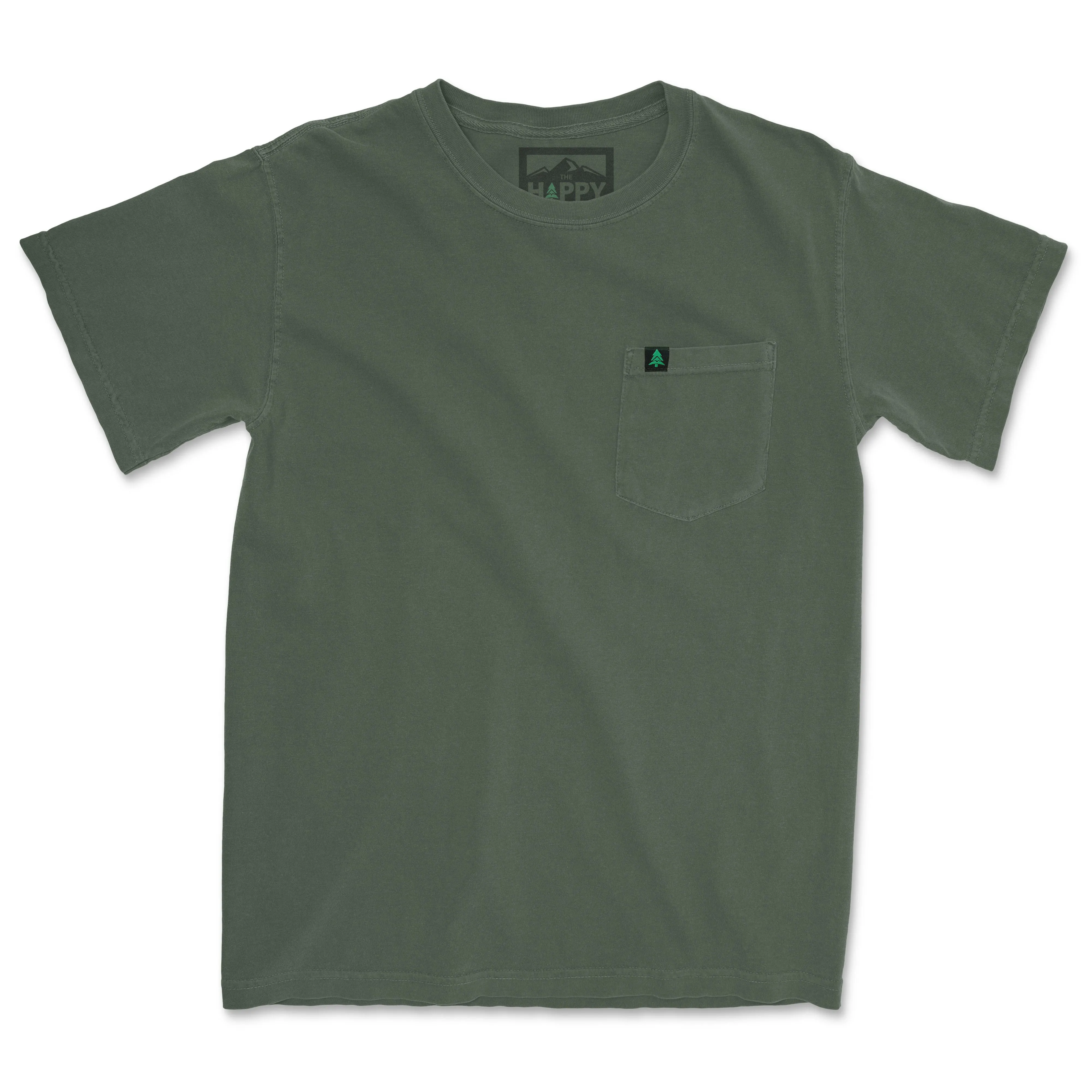 Pigment Dyed Mountain Tree Pocket T-Shirt