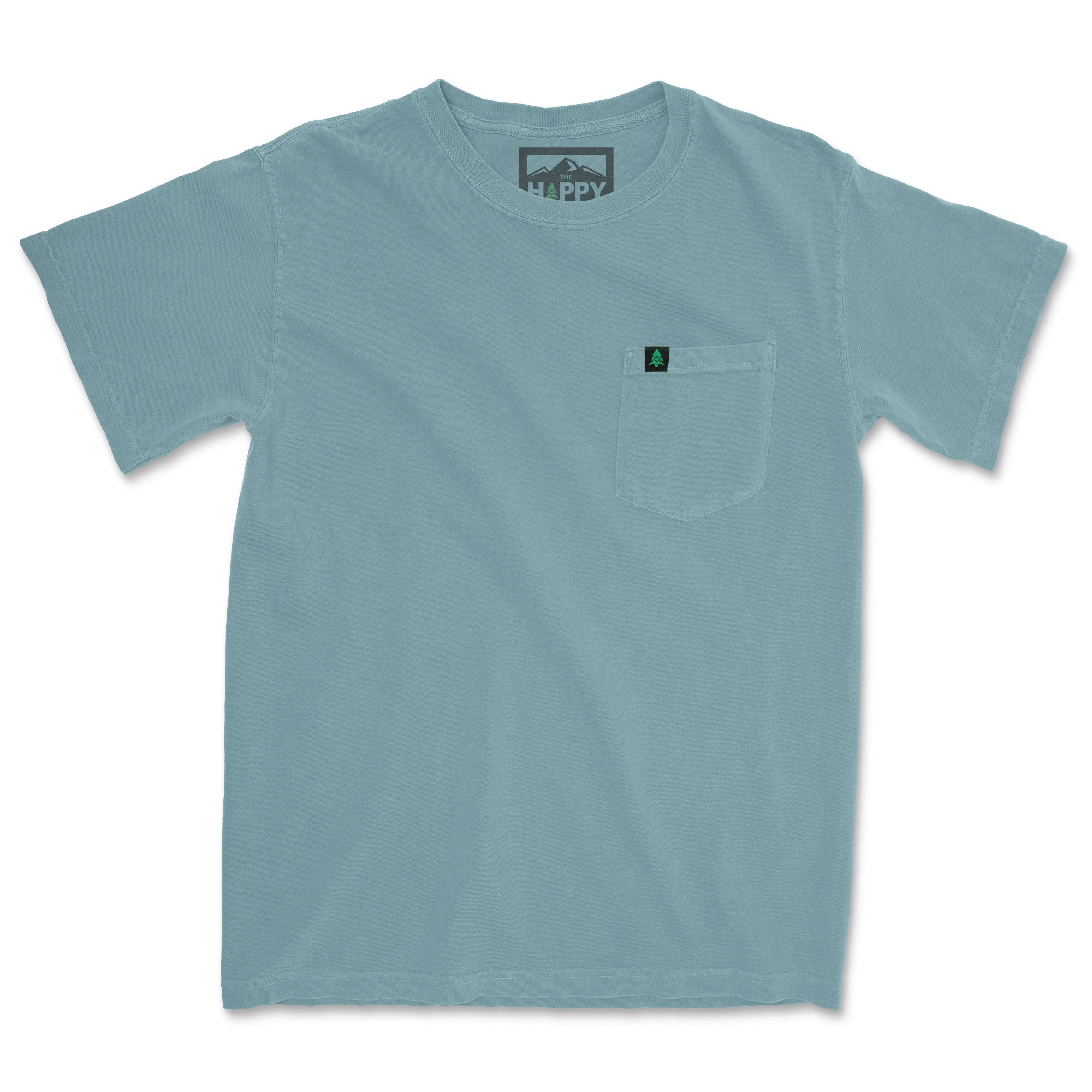 Pigment Dyed Mountain Tree Pocket T-Shirt