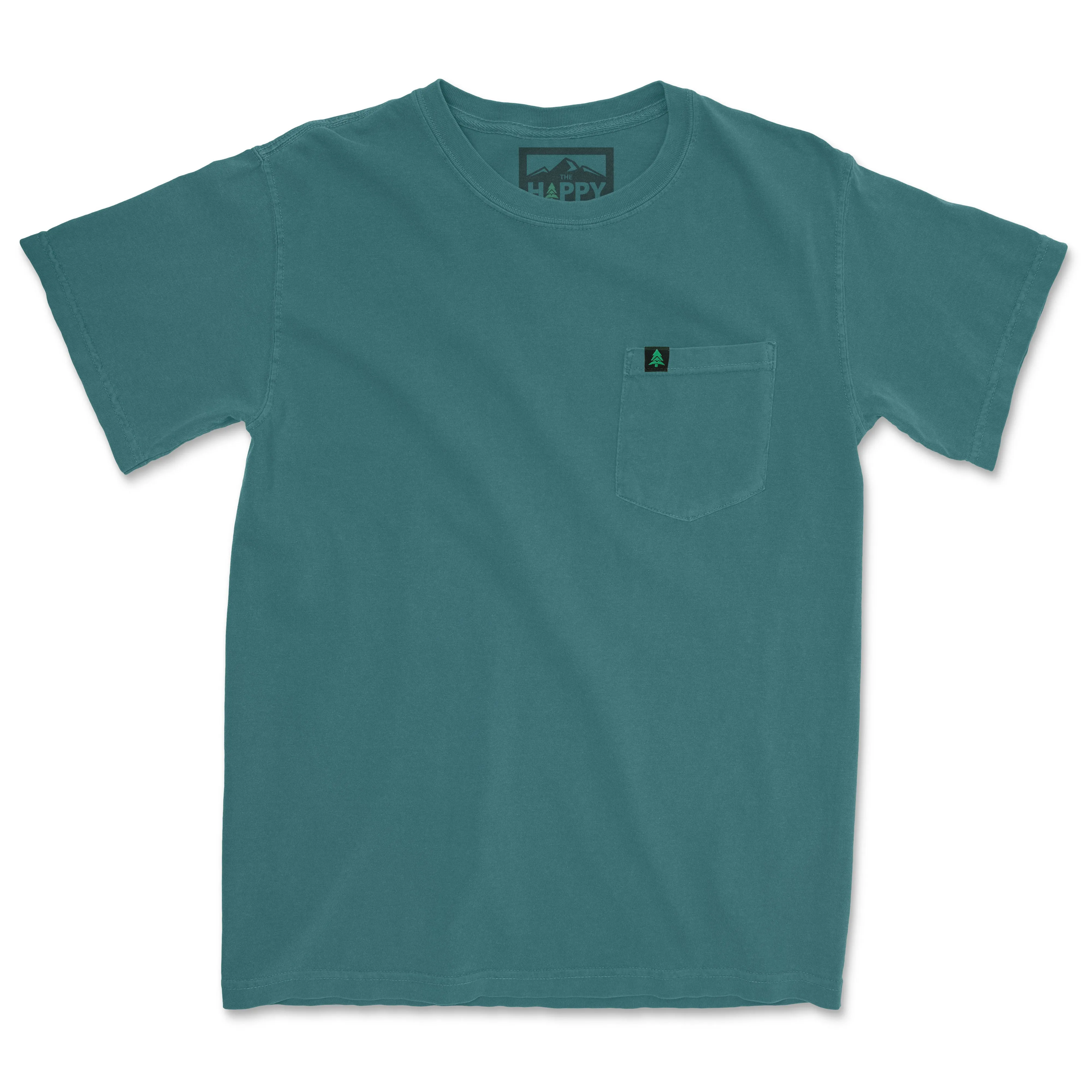 Pigment Dyed Mountain Tree Pocket T-Shirt