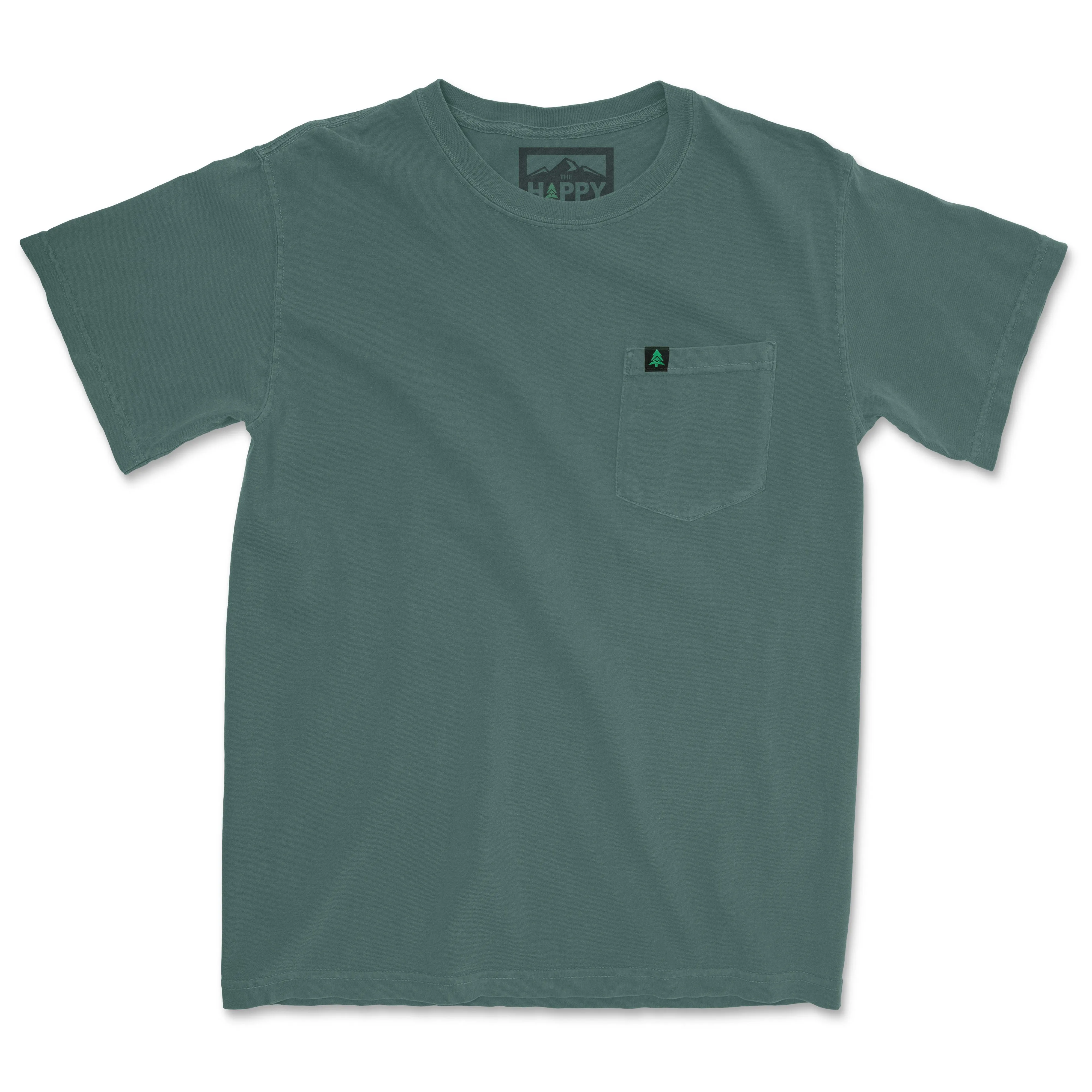 Pigment Dyed Mountain Tree Pocket T-Shirt