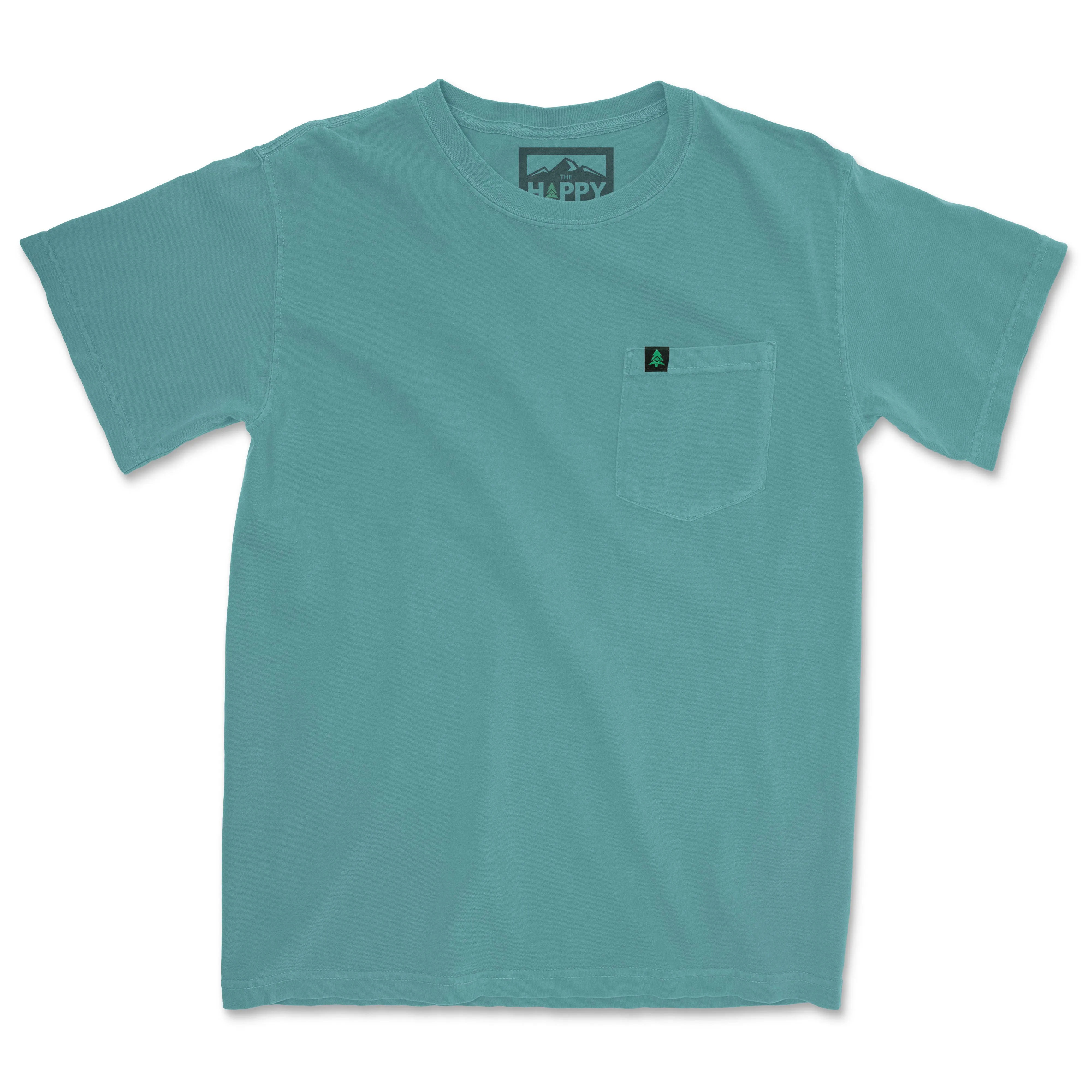 Pigment Dyed Mountain Tree Pocket T-Shirt