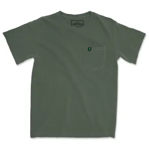 Pigment Dyed Mountain Tree Pocket T-Shirt