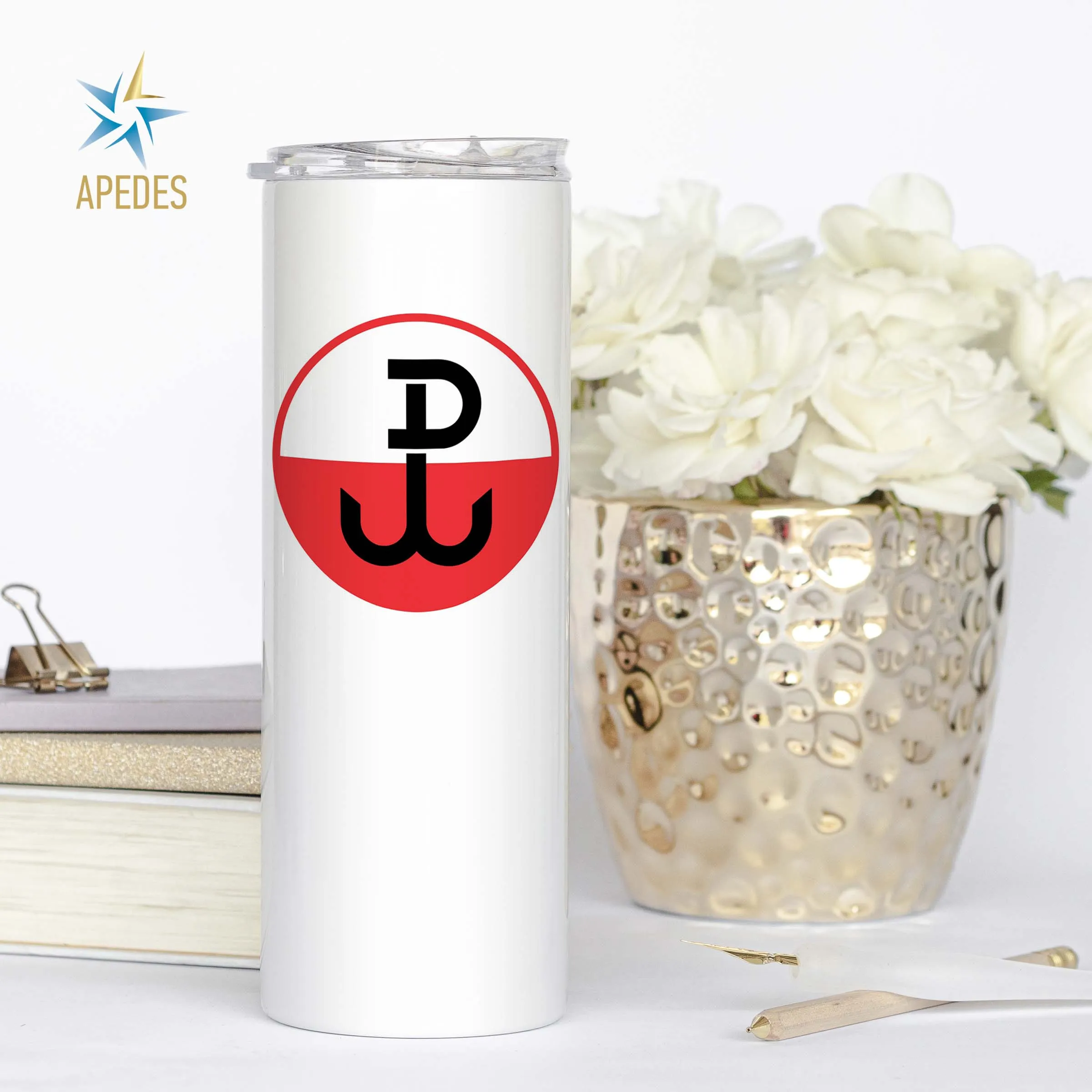 Poland Stainless Steel Skinny Tumbler 20 OZ