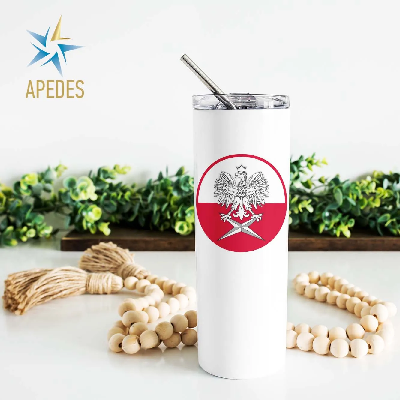 Poland Stainless Steel Skinny Tumbler 20 OZ