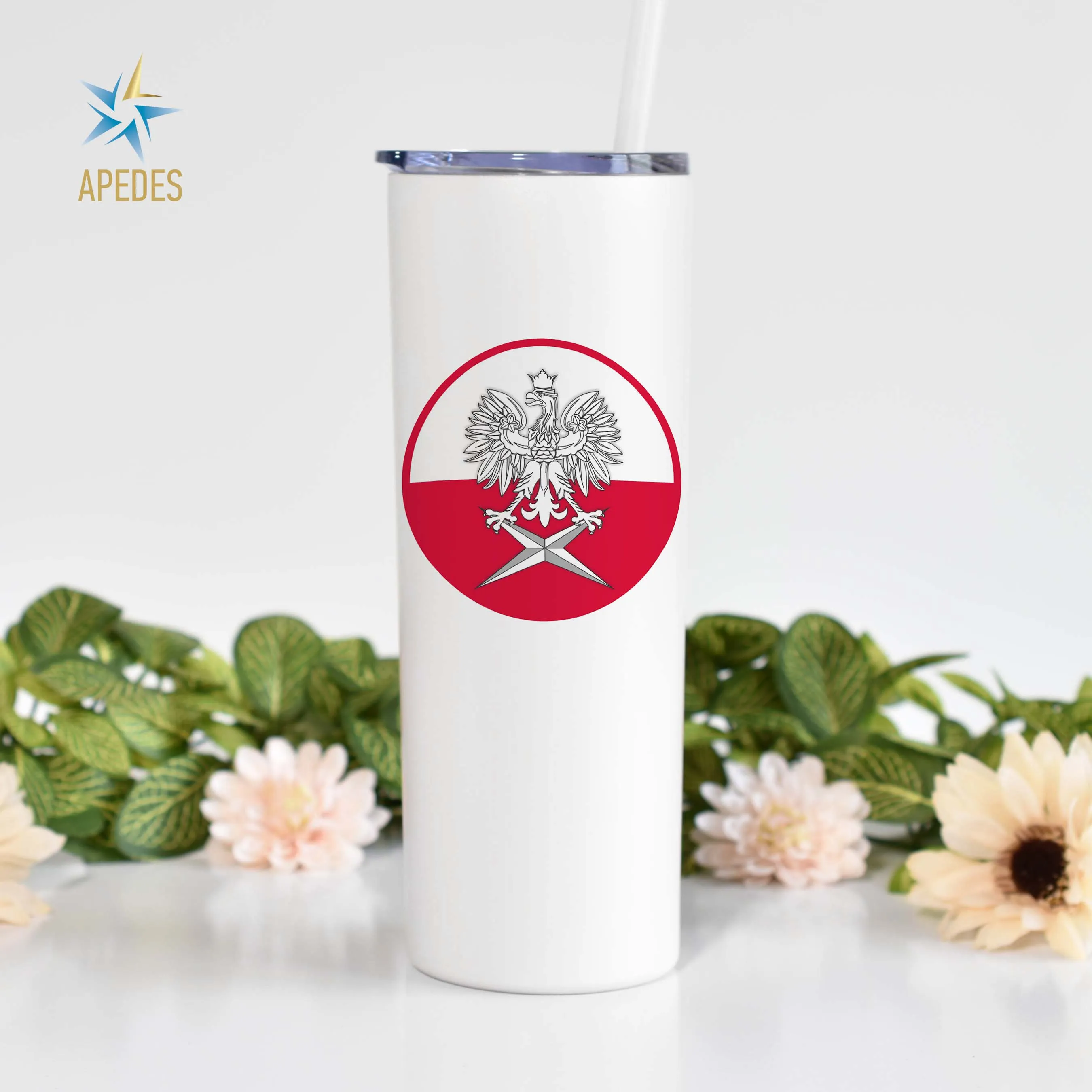 Poland Stainless Steel Skinny Tumbler 20 OZ