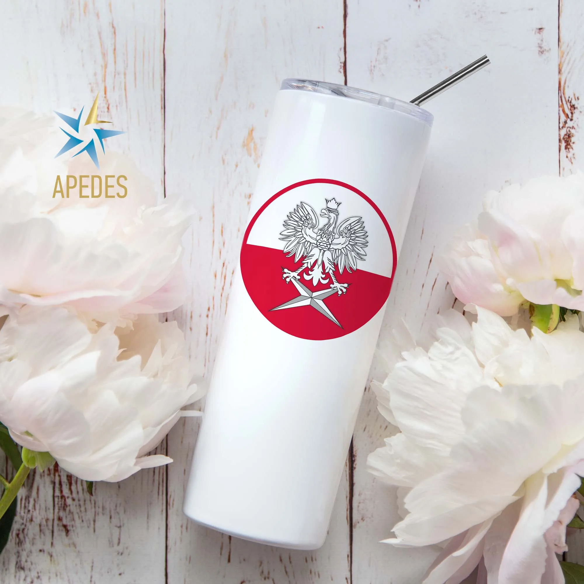 Poland Stainless Steel Skinny Tumbler 20 OZ