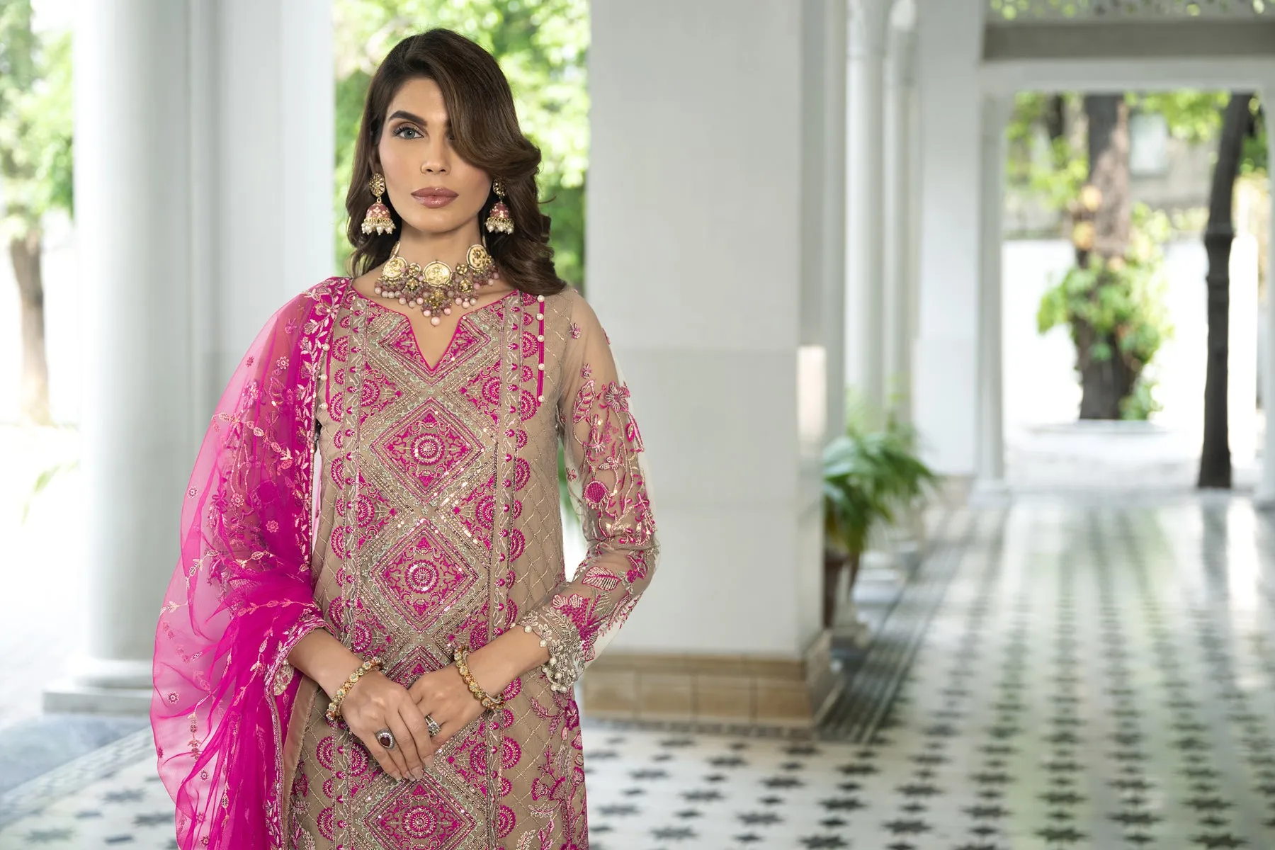 Premium Kameez Trouser Dupatta Pakistani Wedding Dress