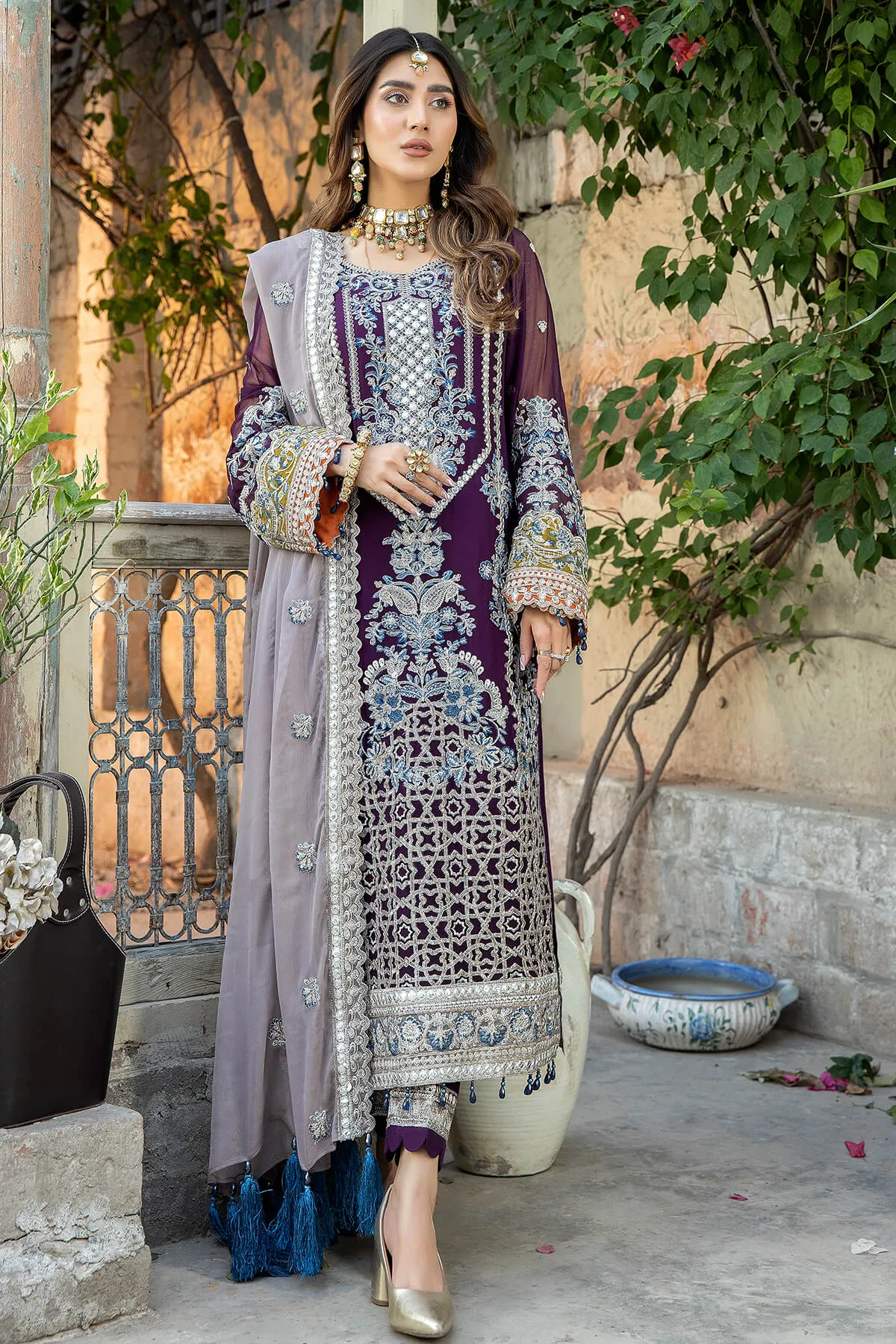Premium Kameez Trouser Pakistani Embroidered Eid Dress