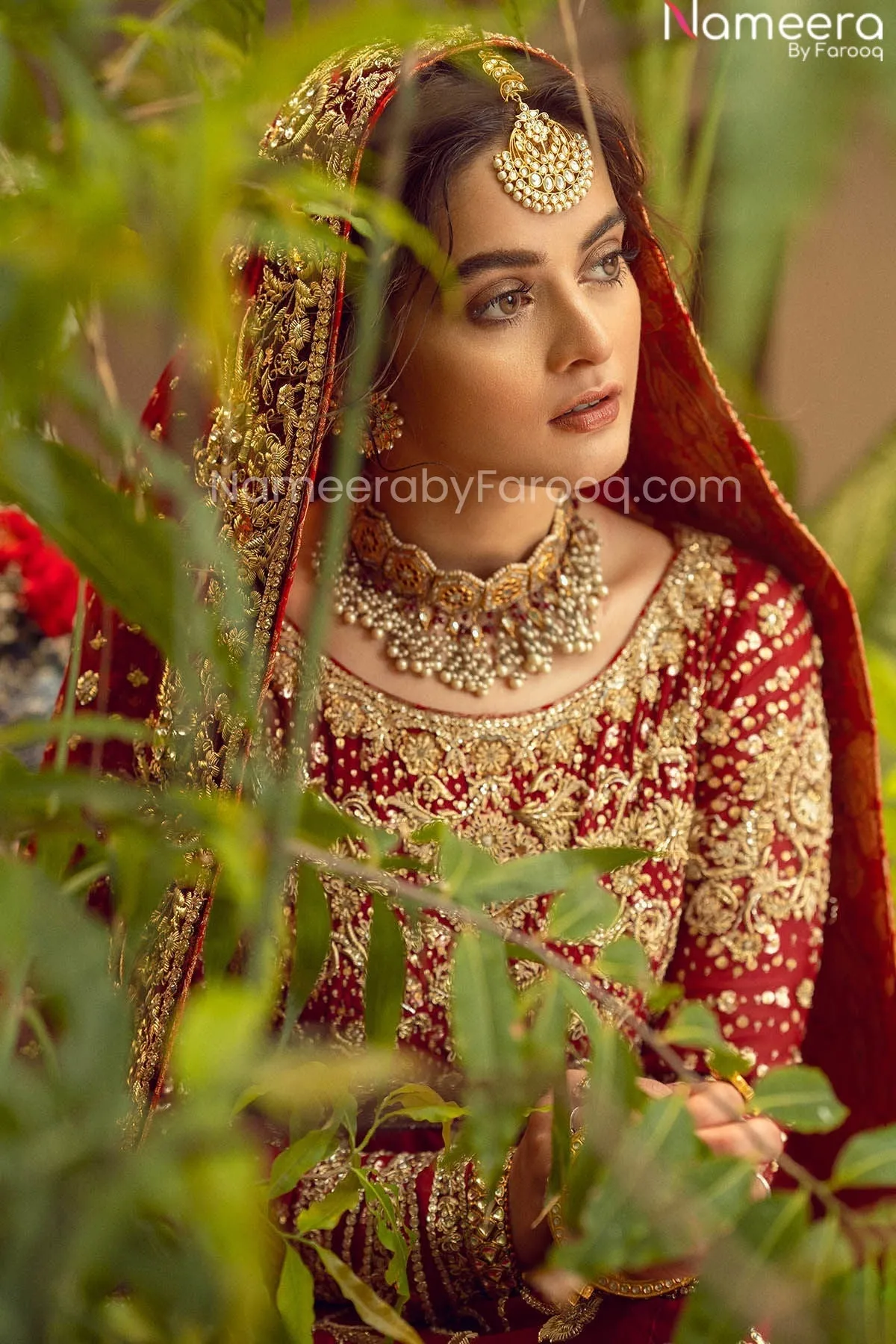 Pretty Red Bridal Dress Pakistani Designer Attire #BN788